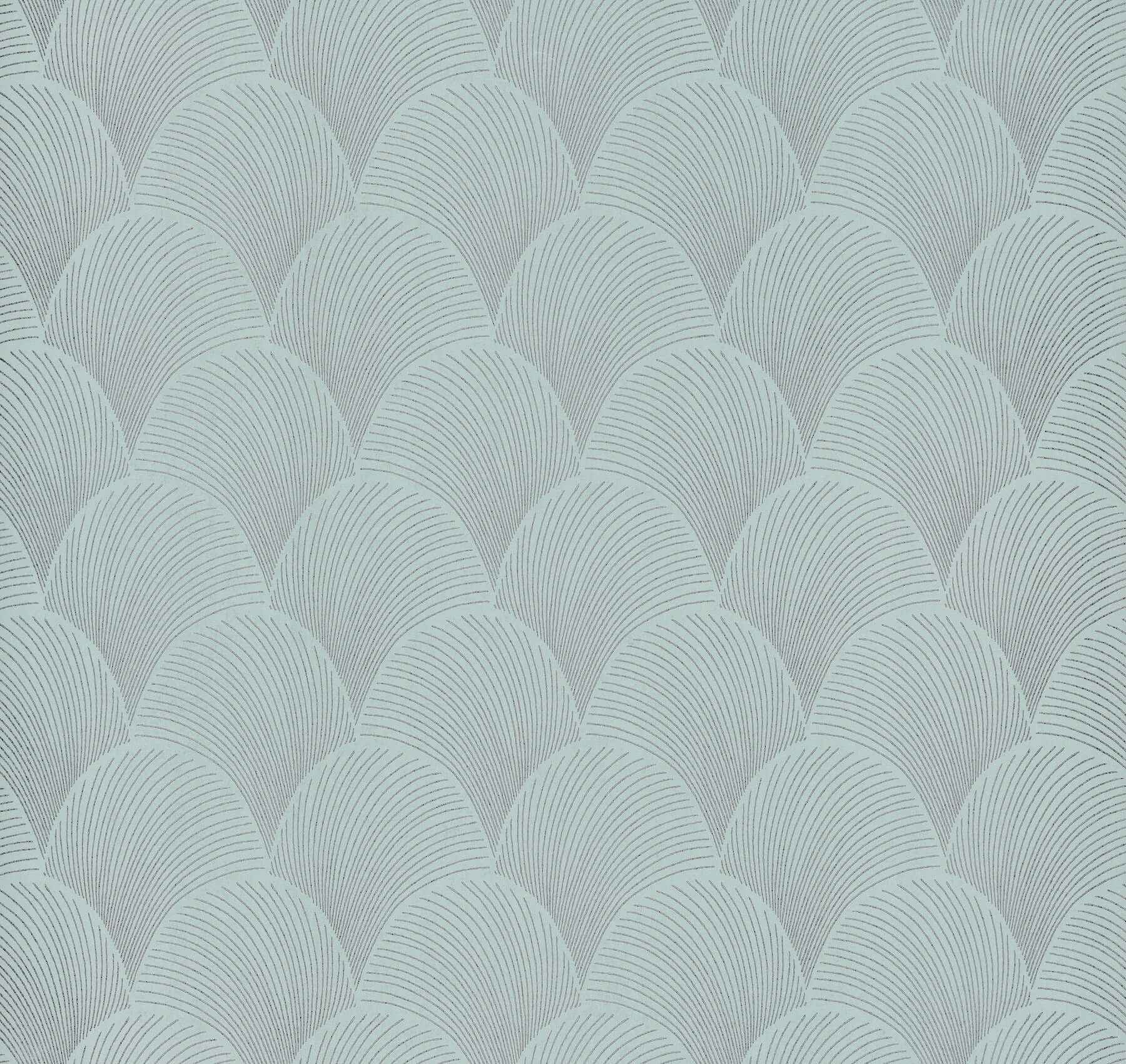 Metallic Blue Pearl Scallop Wallpaper - York Wallcoverings - NT6108 - York Wallcoverings Wallpaper