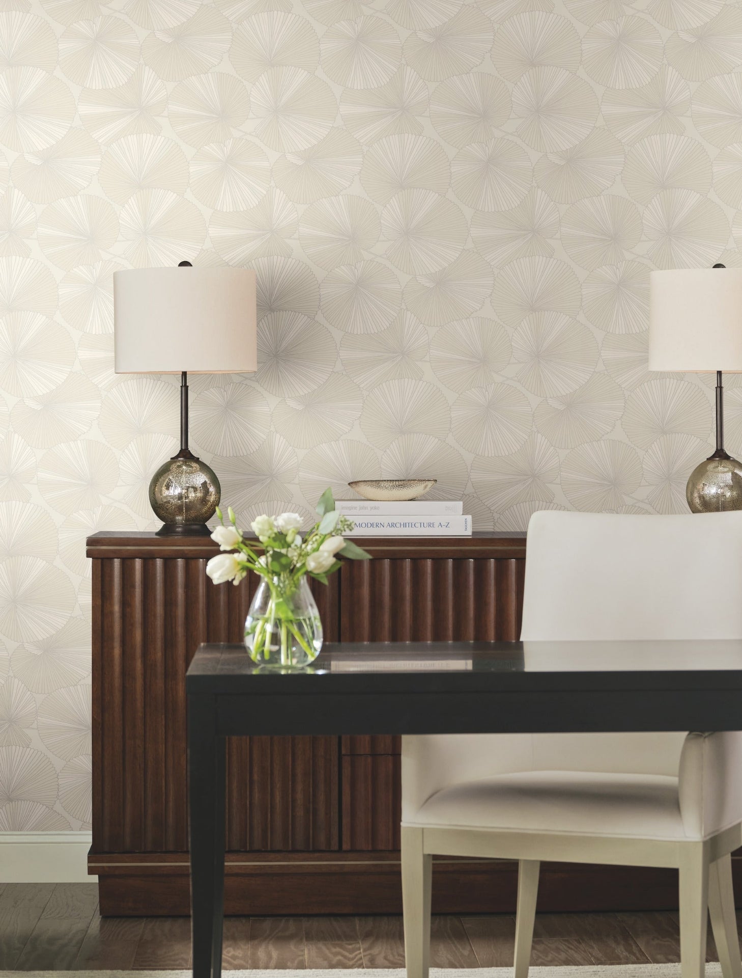 layered-lily-pads-wallpaper-cream-york-wallcoverings-nt6115