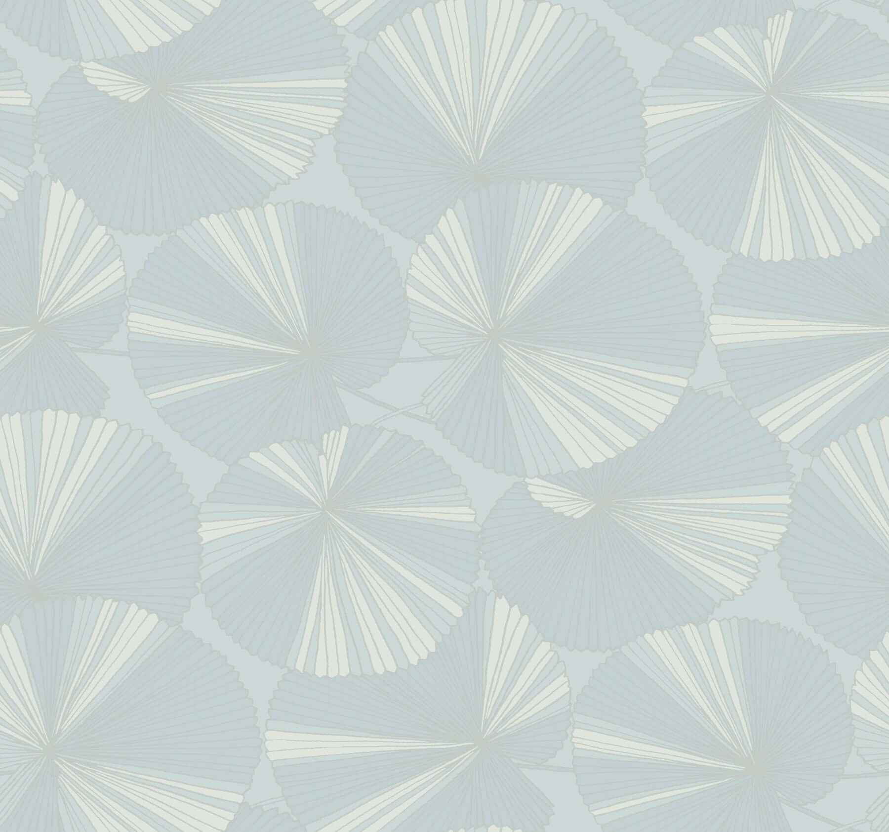 Layered Spa Lily Pads Wallpaper - York Wallcoverings - NT6116 - York Wallcoverings Wallpaper