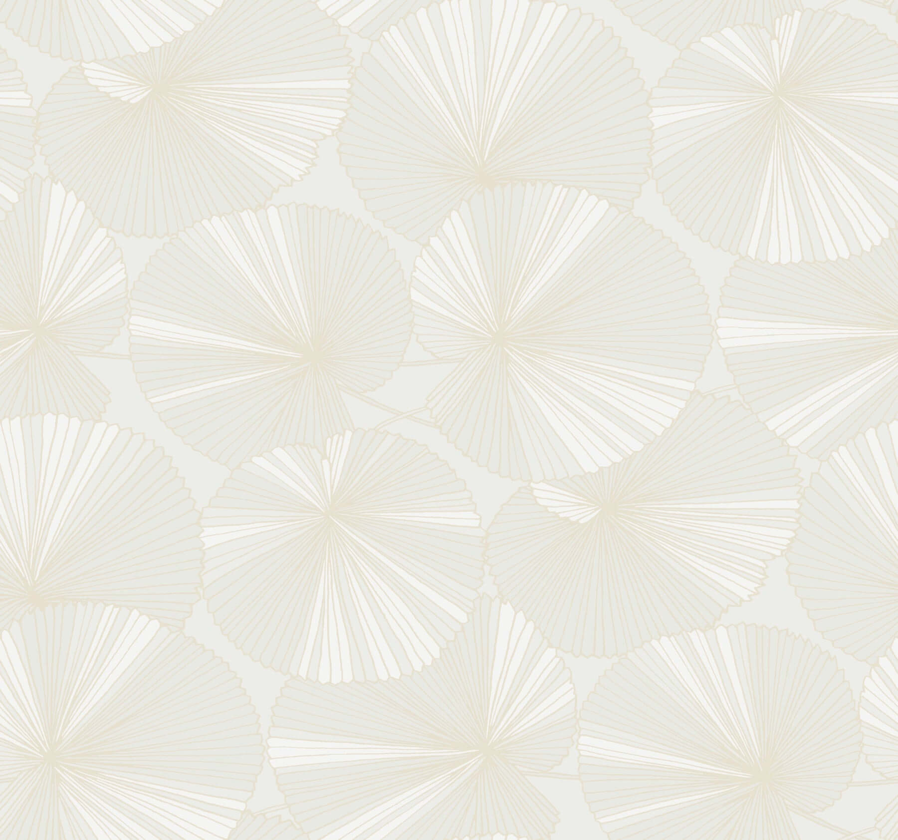 layered-white-lily-pads-wallpaper-york-wallcoverings-nt6112 - York Wallpaper Wallpaper