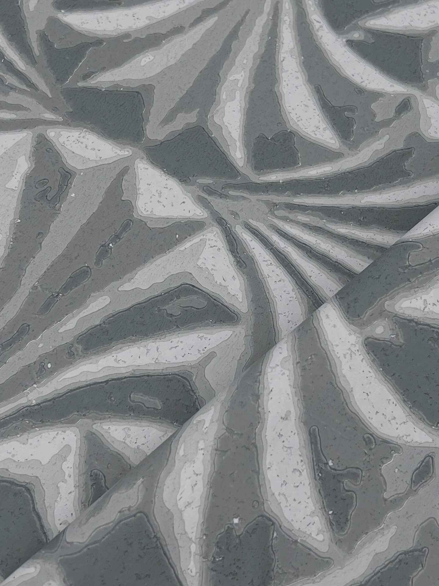 Sculpted Charcoal Fans Wallpaper - York Wallcoverings - NT6127 - York Wallcoverings Wallpaper