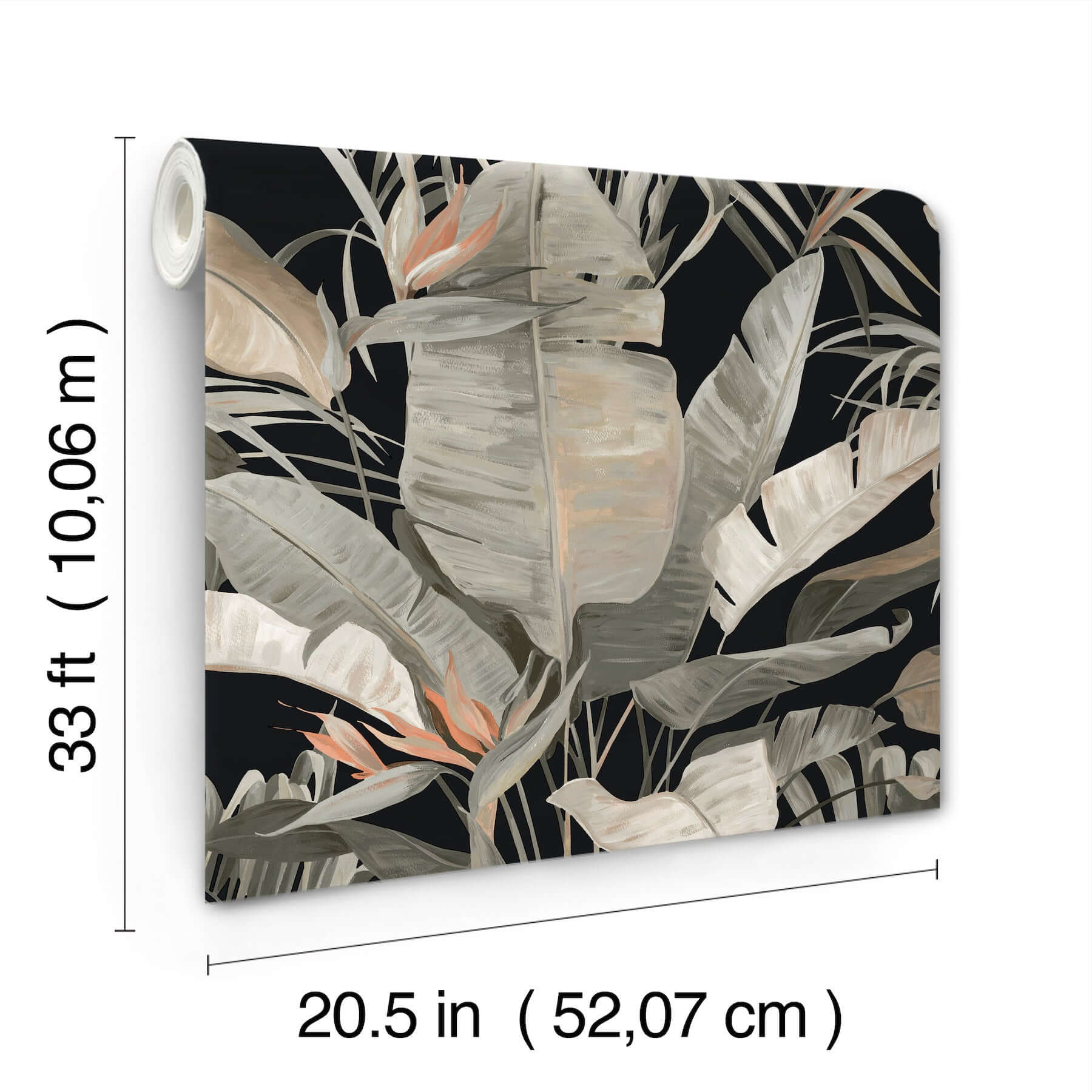 tropical-black-cabana-wallpaper-york-wallcoverings-nt6135 - York Wallpaper Wallpaper