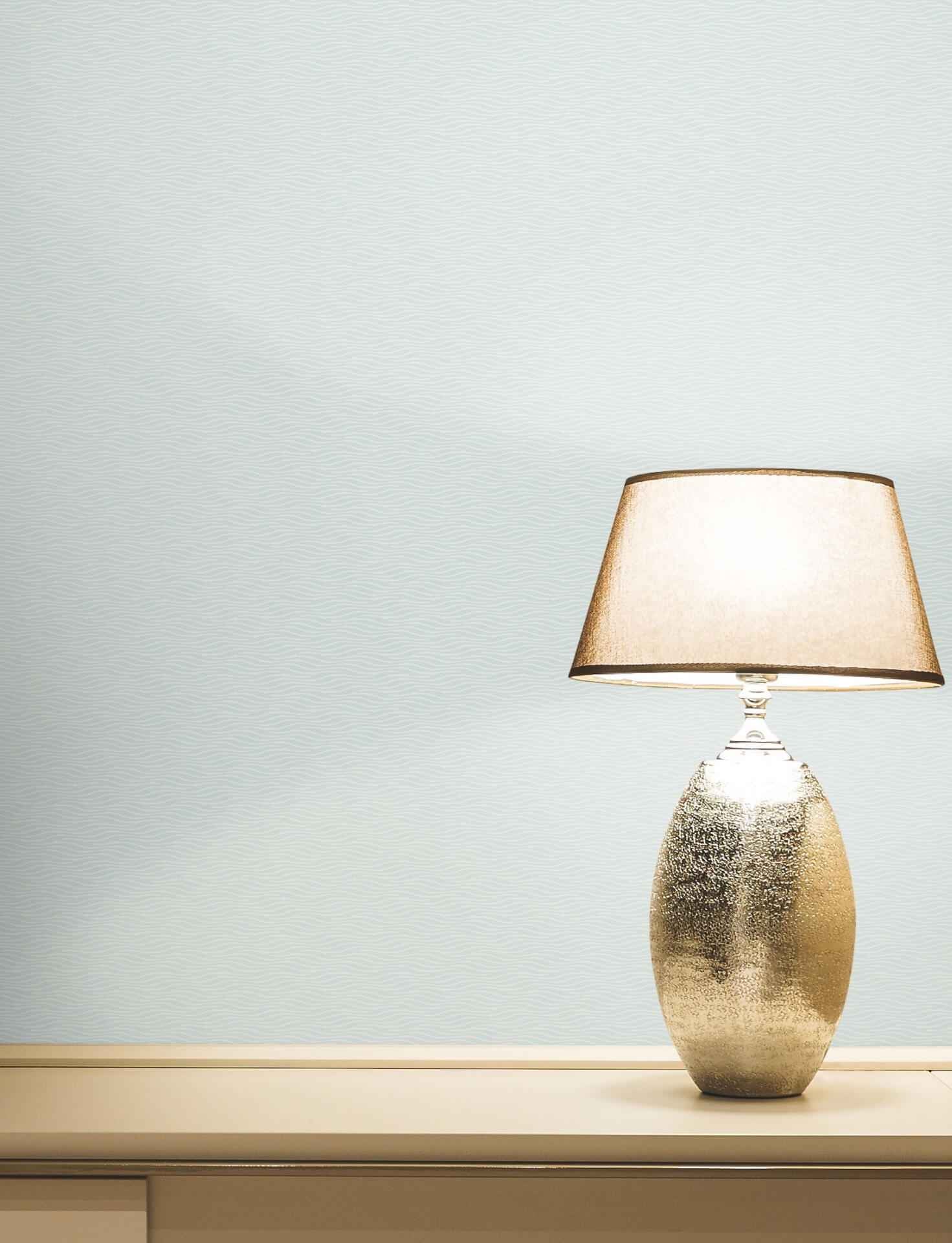 Elevated Blue Waves Wallpaper - York Wallcoverings - NT6155 - York Wallcoverings Wallpaper