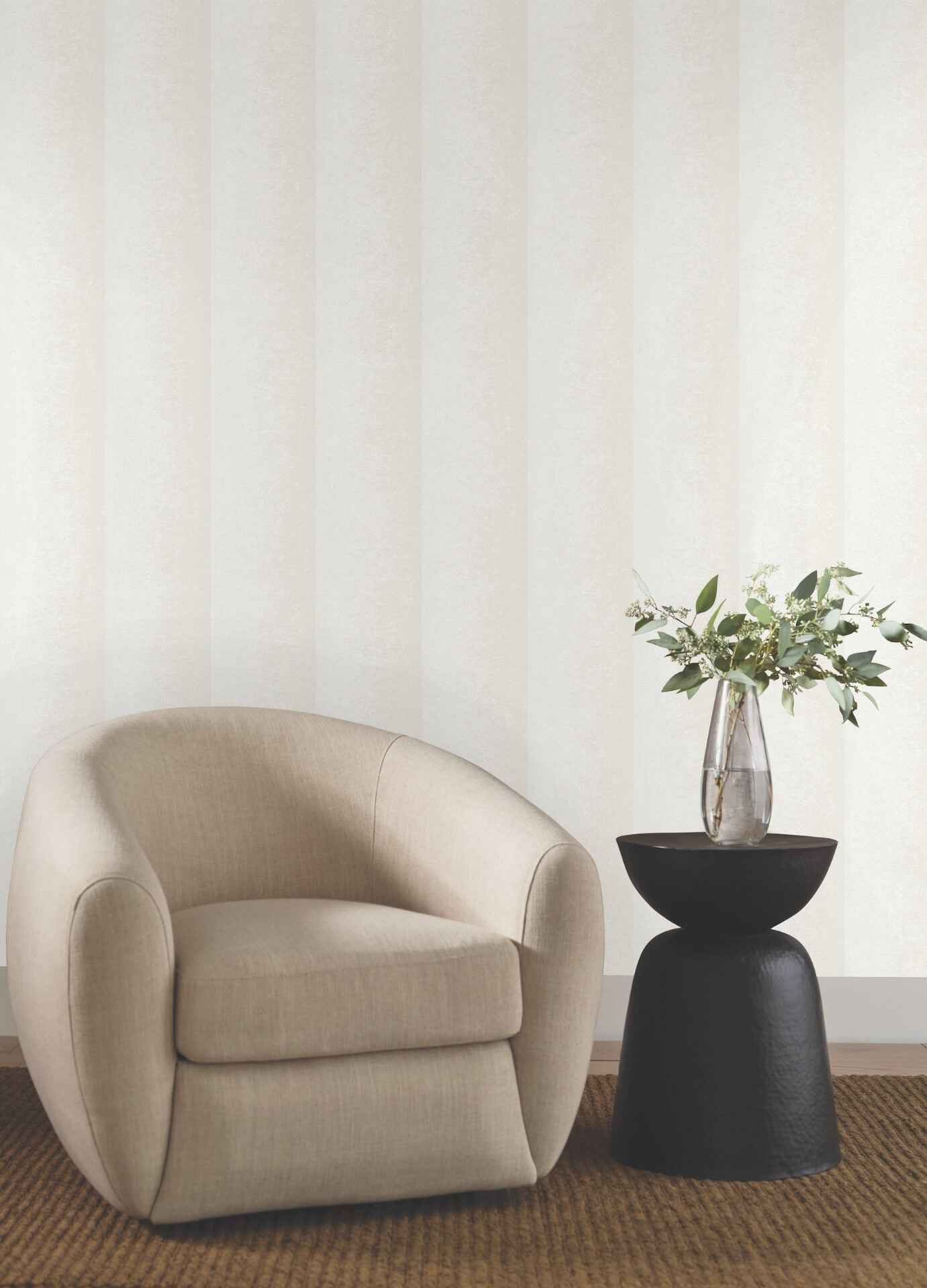 Particle Pearl Stripe Wallpaper - York Wallcoverings - NT6165 - York Wallcoverings Wallpaper