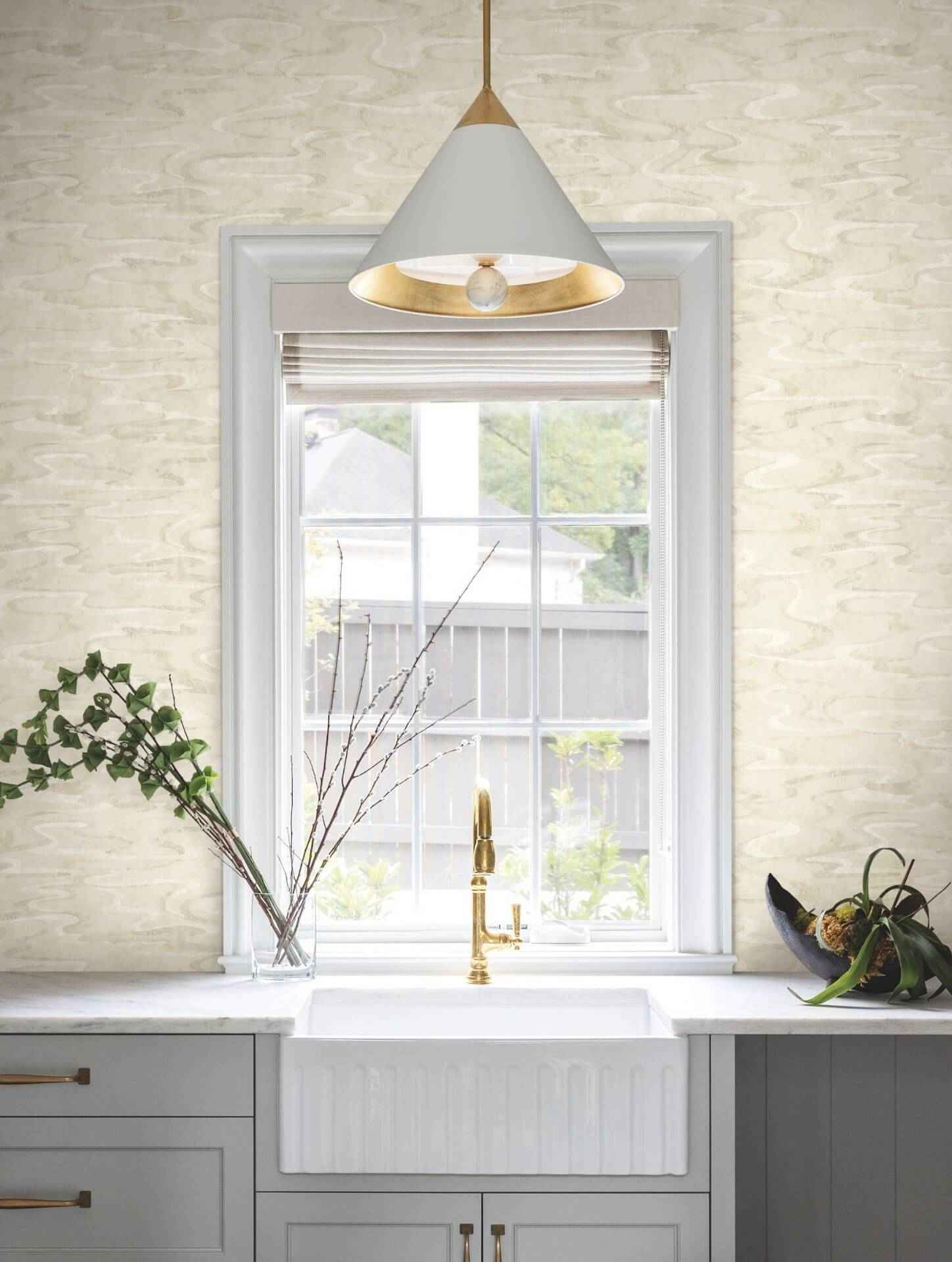 Dreamland Oyster Wallpaper - York Wallcoverings - NT6172 - York Wallcoverings Wallpaper