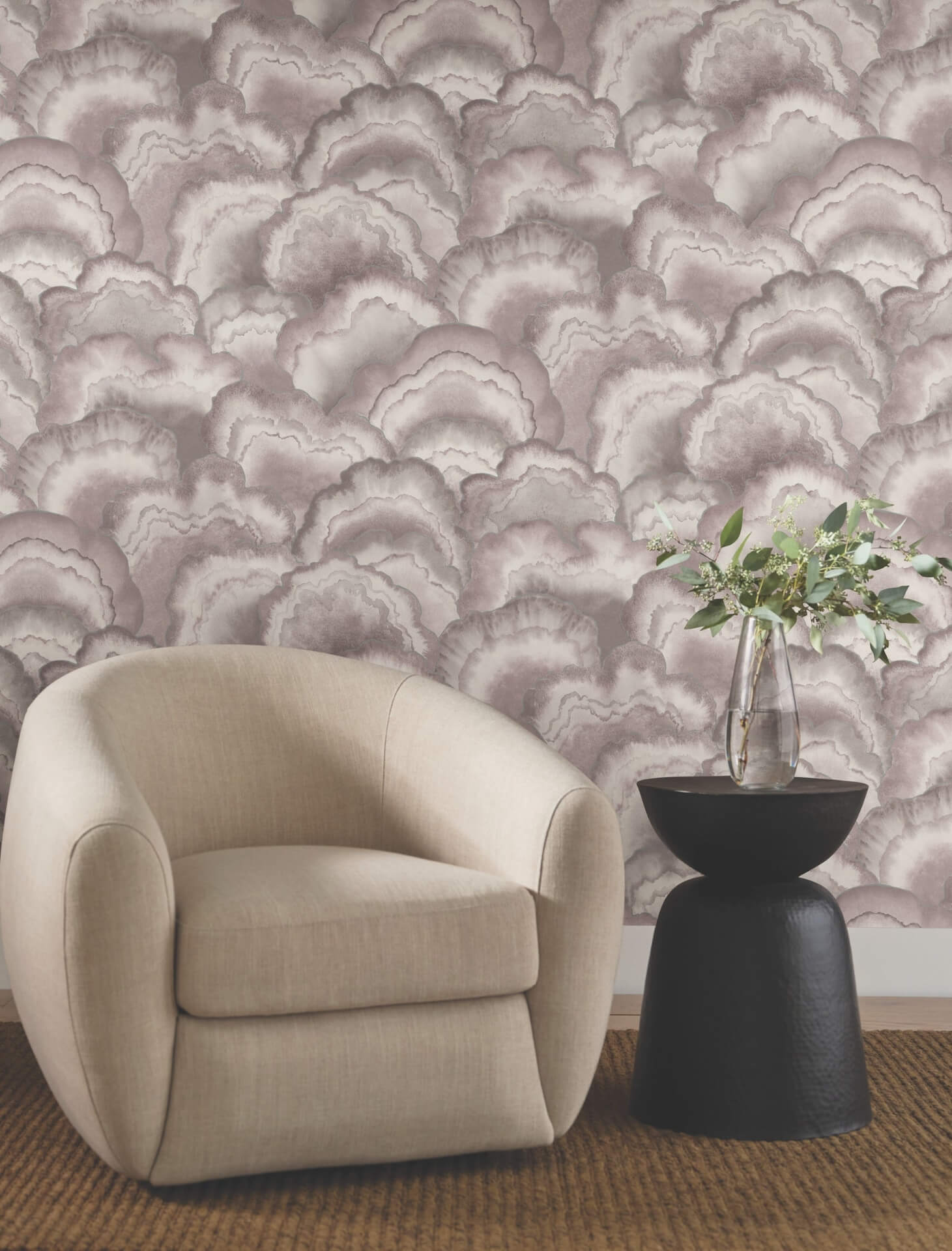 abalone-lavender-fans-wallpaper-york-wallcoverings-nt6185 - York Wallpaper Wallpaper