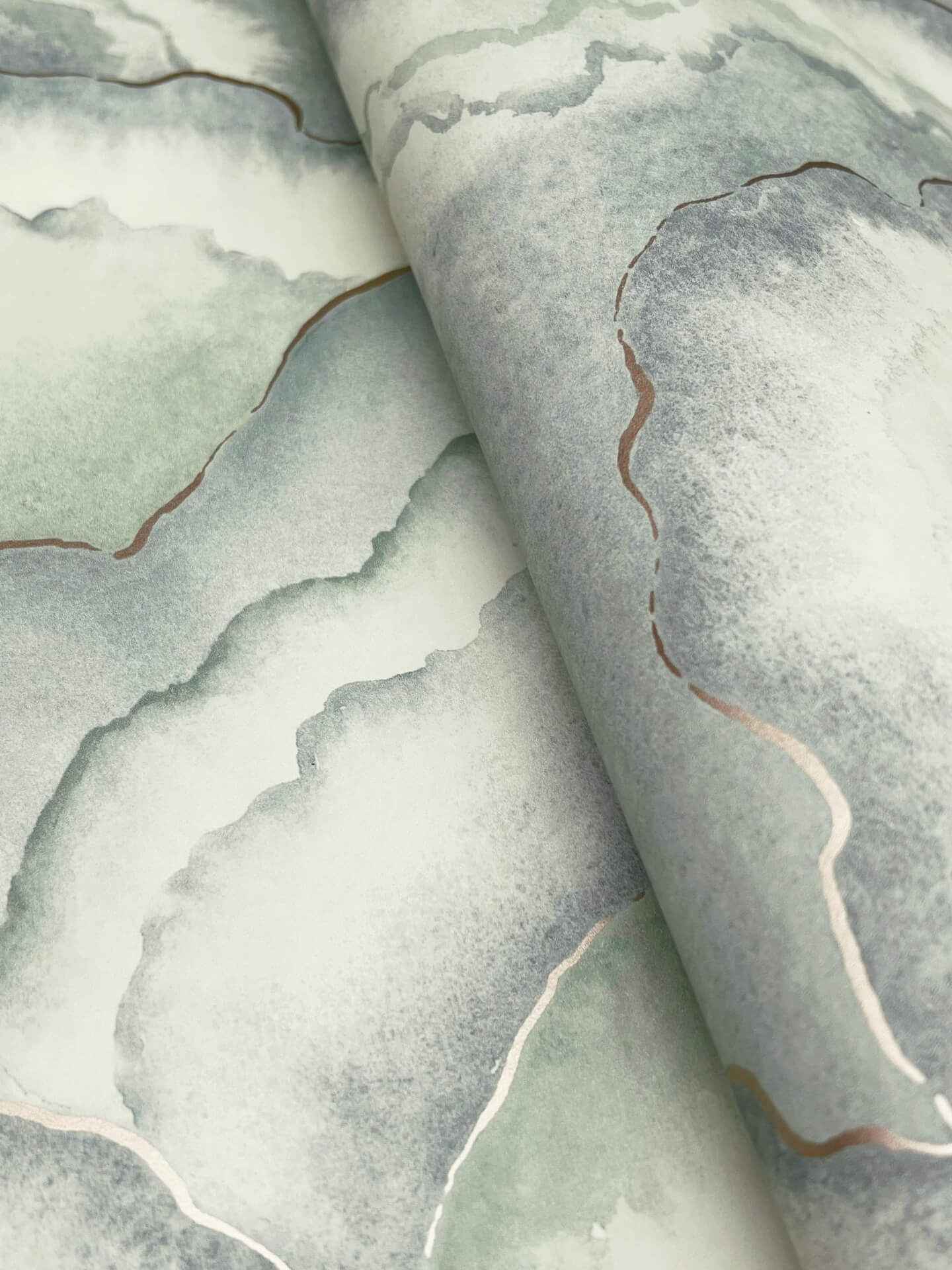 Abalone Seaglass Fans Wallpaper - York Wallcoverings - NT6181 - York Wallcoverings Wallpaper