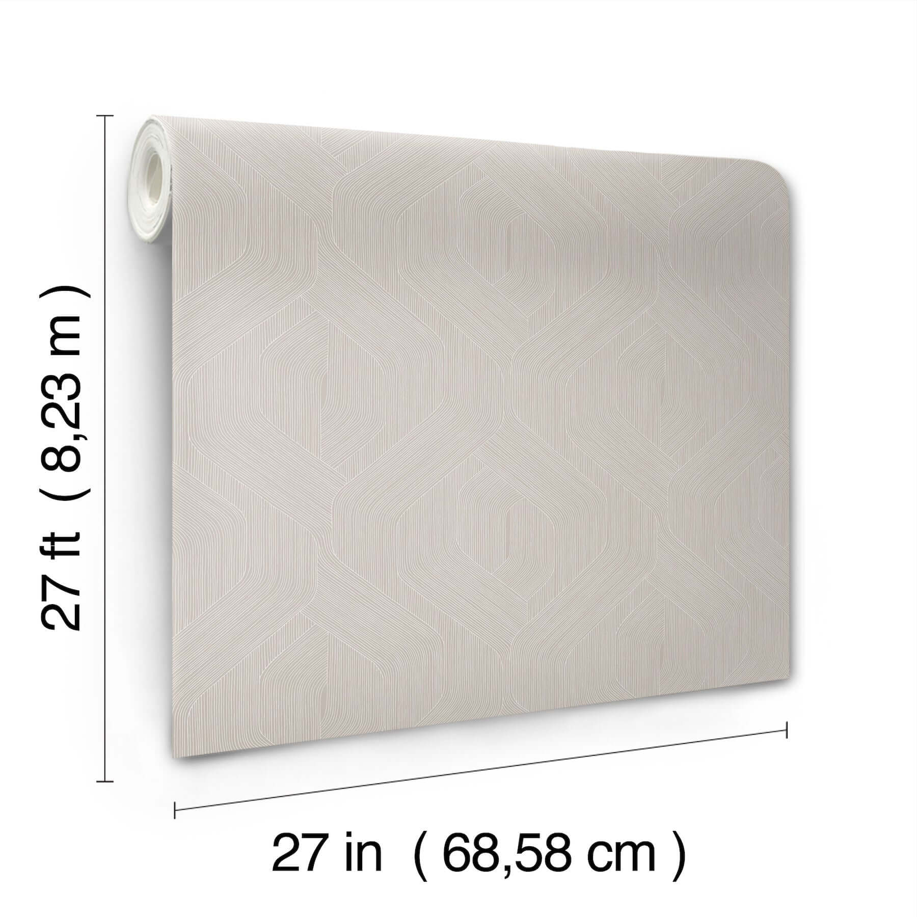 fine-line-geometric-wallpaper-taupe-york-wallcoverings-nt6195 - York Wallcoverings Wallpaper