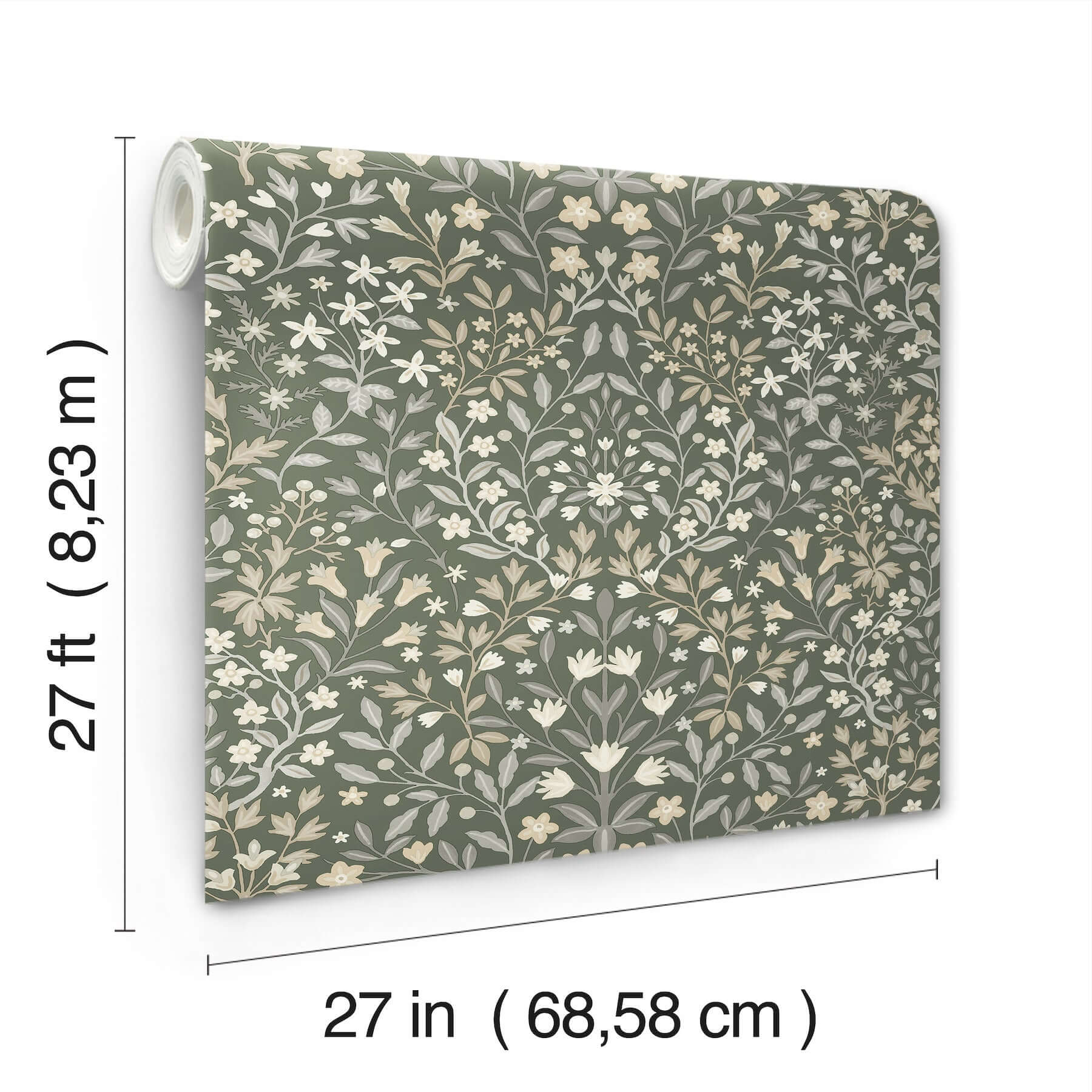 garden-terrace-olive-wallpaper-york-wallcoverings-mf4722 - York Wallcoverings Wallpaper