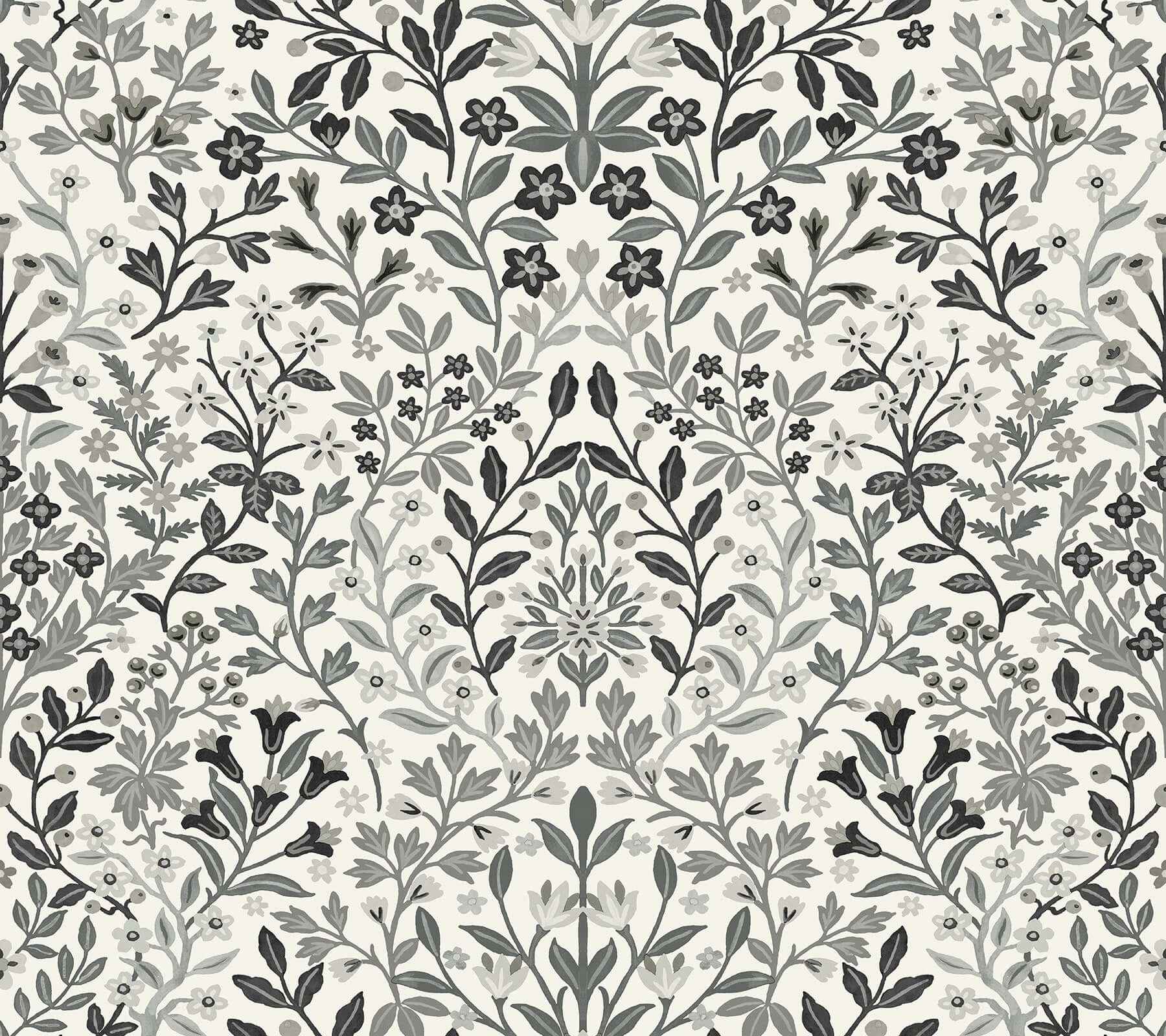 Garden White & Black Terrace Wallpaper - York Wallcoverings - MF4724 - York Wallcoverings Wallpaper