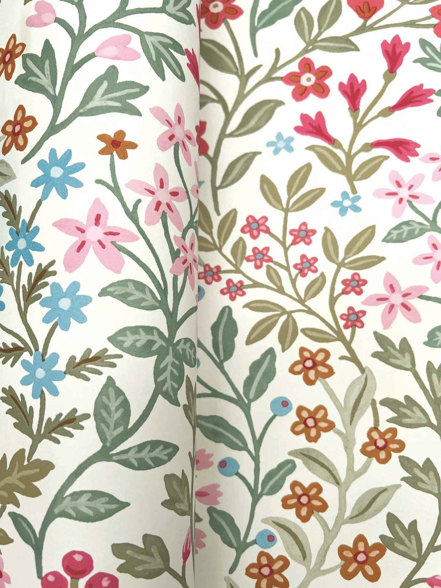 Garden White & Multicolor Terrace Wallpaper - York Wallcoverings - MF4726 - York Wallcoverings Wallpaper