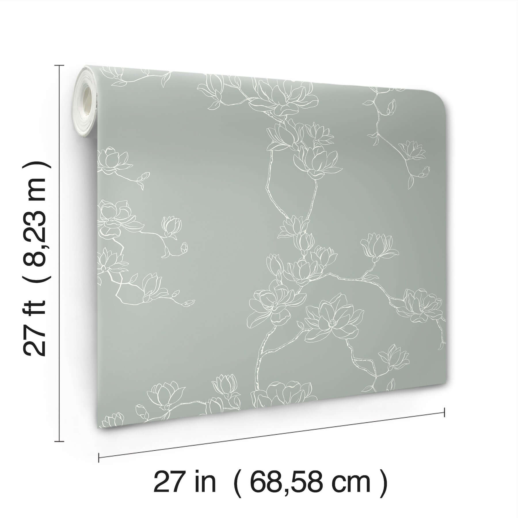 magnolia-eucalyptus-branches-wallpaper-york-wallcoverings-mf4734 - York Wallcoverings Wallpaper