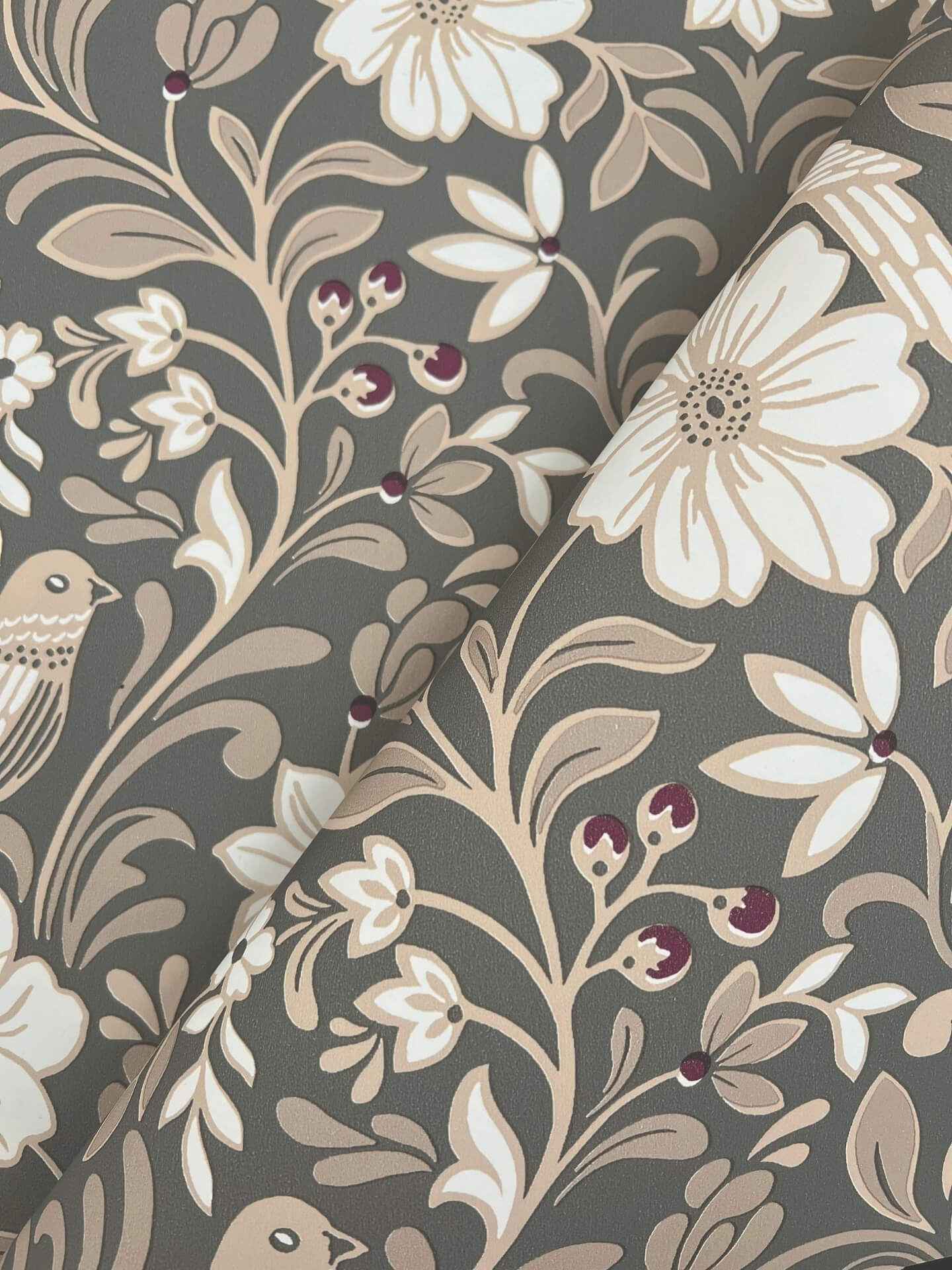 Colette Charcoal Wallpaper - York Wallcoverings - MF4743 - York Wallcoverings Wallpaper