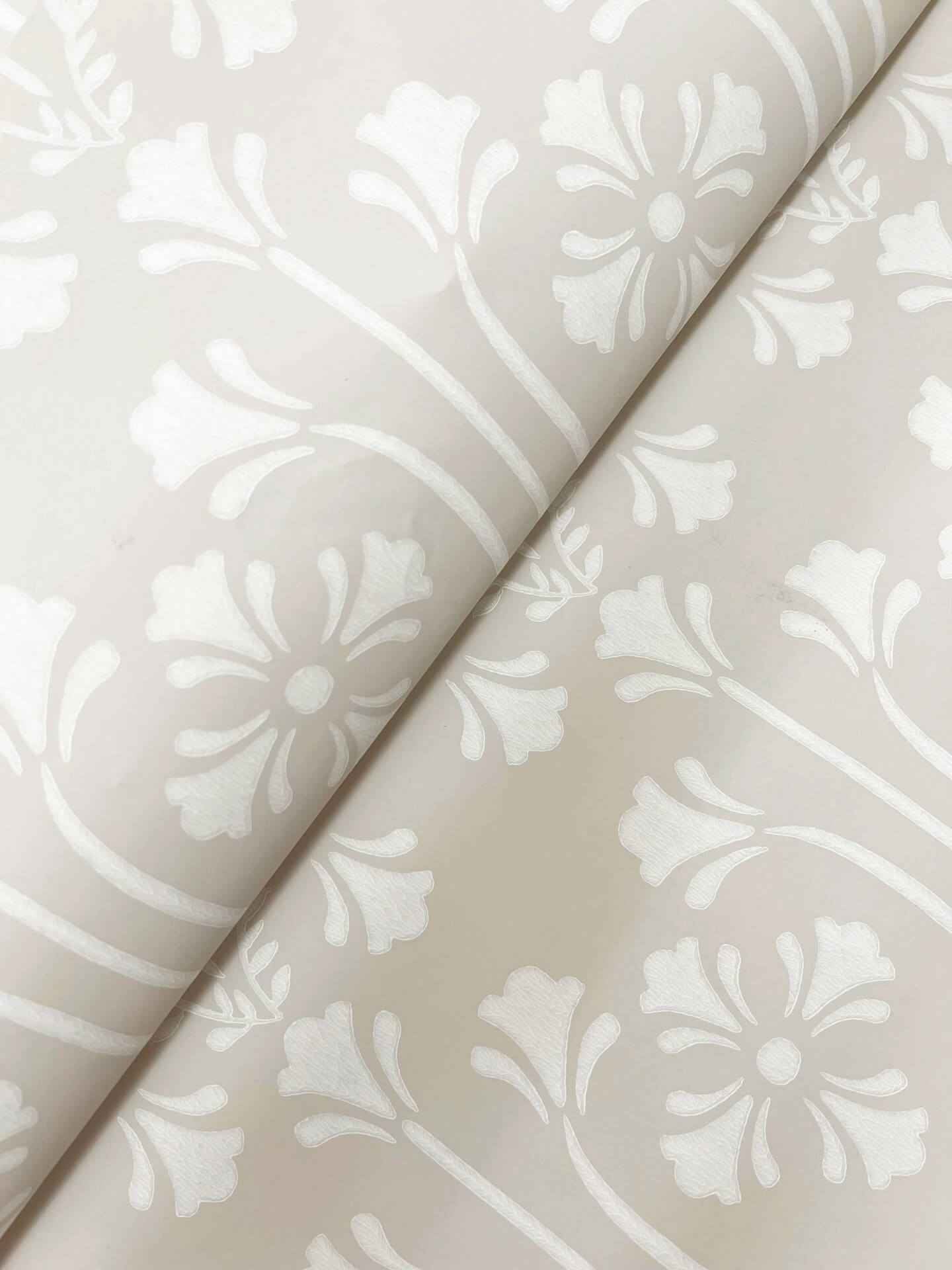 Lydia Ivory Wallpaper - York Wallcoverings - MF4804 - York Wallcoverings Wallpaper