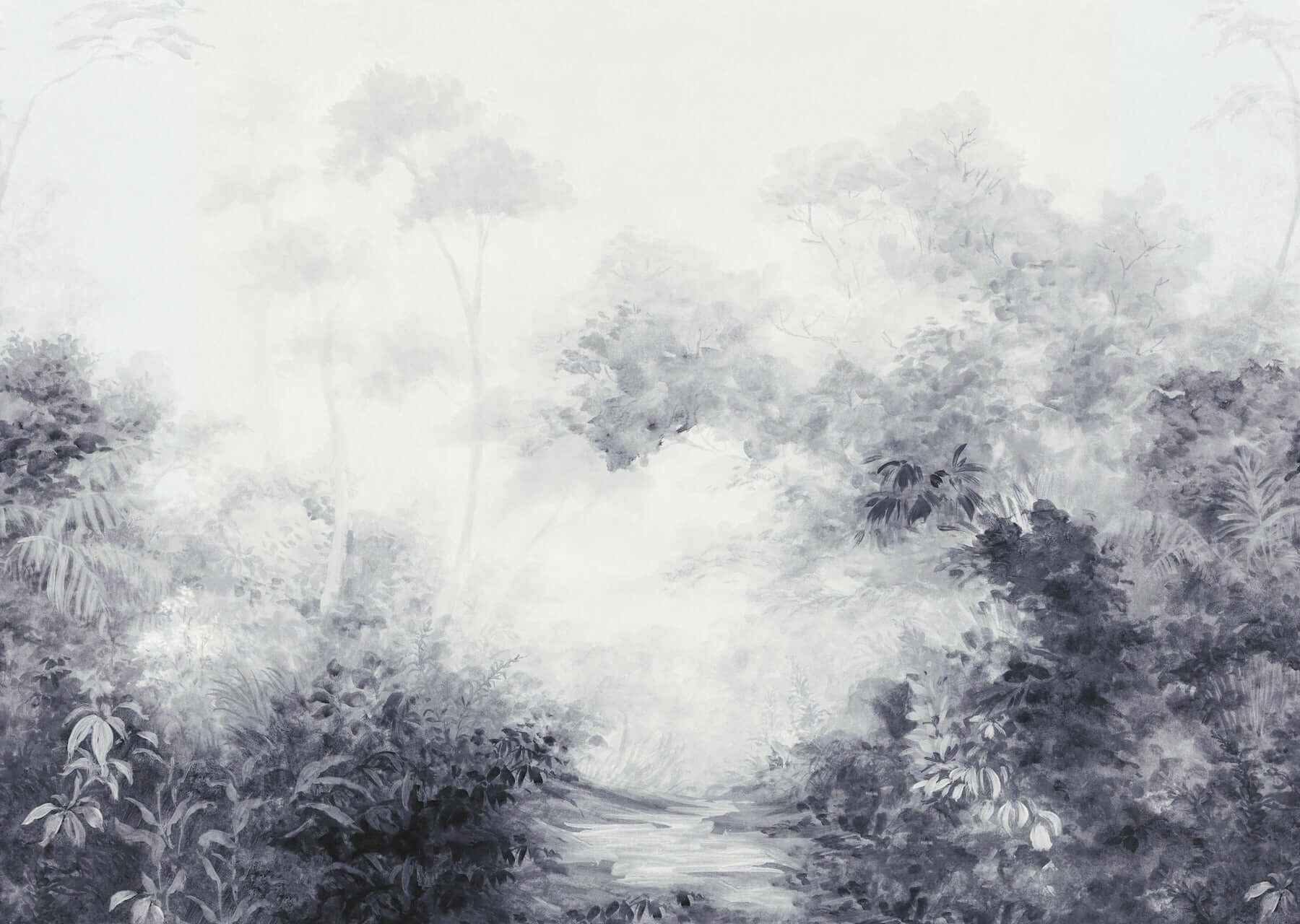Woodland Black & White Wall Mural - York Wallcoverings - MF4808M