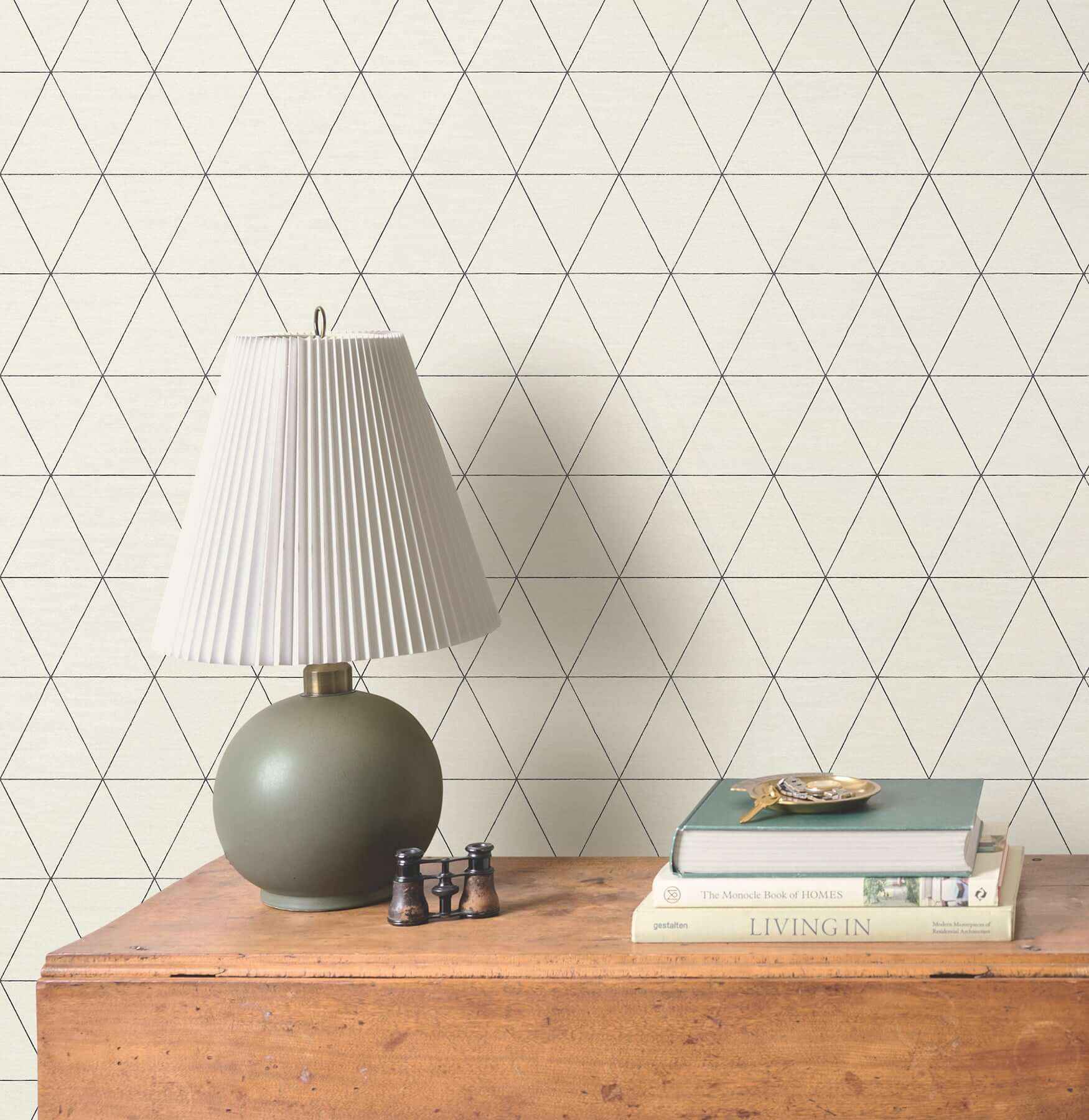 Ridge White & Black Wallpaper - York Wallcoverings - OM3615 - York Wallcoverings Wallpaper