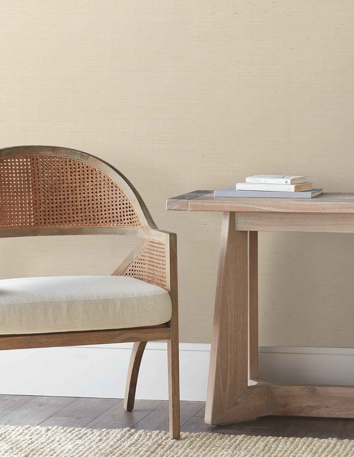 Natural Sisal Plaster Peel & Stick Grasscloth Wallpaper - York Wallcoverings - PSW1596RL - York Wallcoverings Wallpaper