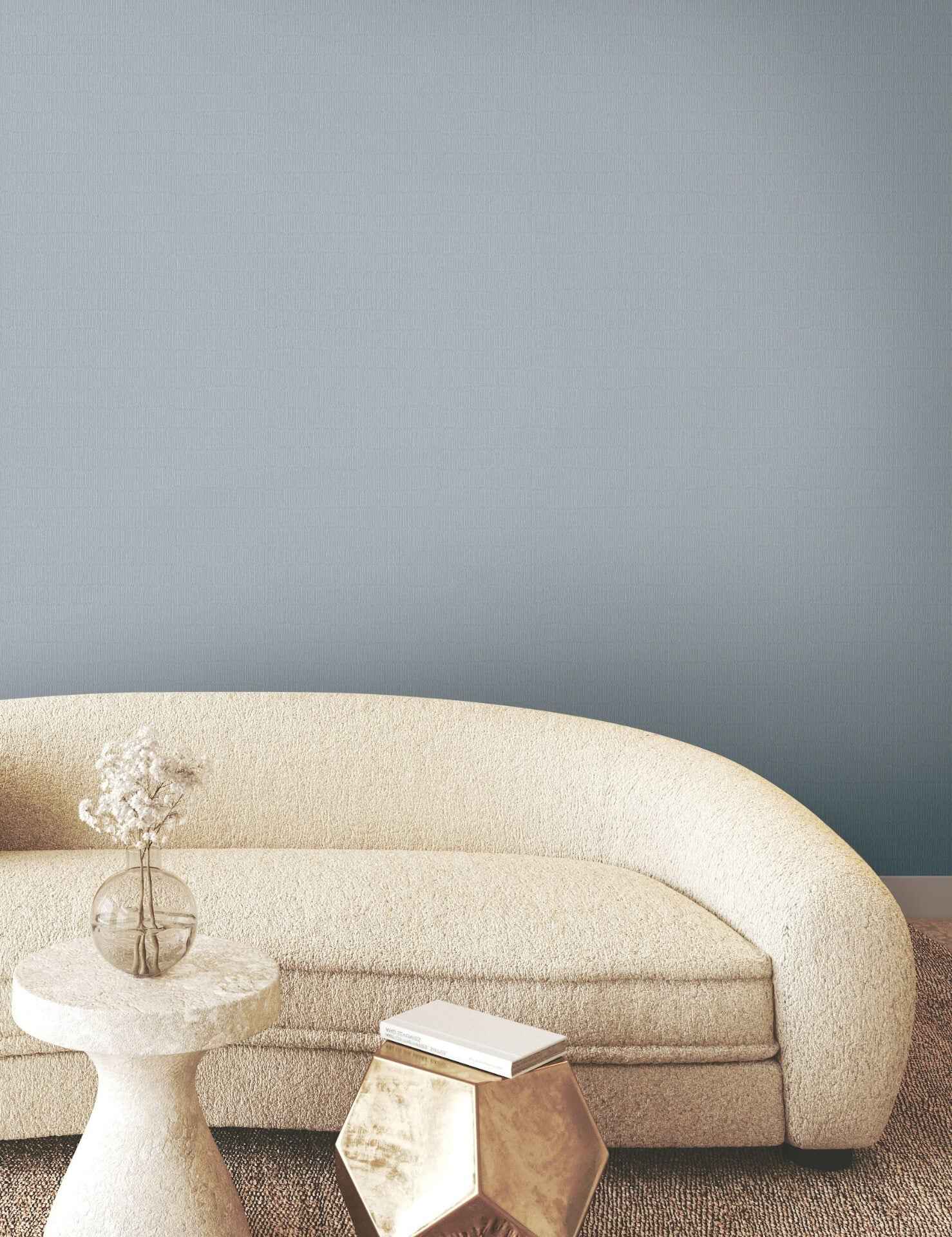 Tectonic Texture Blue & Silver Wallpaper - York Wallcoverings - FM1015 - York Wallcoverings Wallpaper