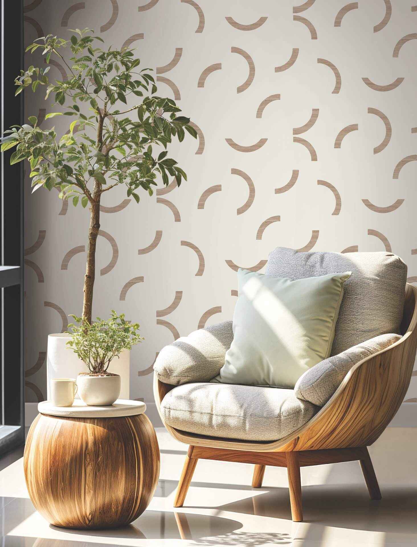 Lunula Clay Wallpaper - York Wallcoverings - FM1024