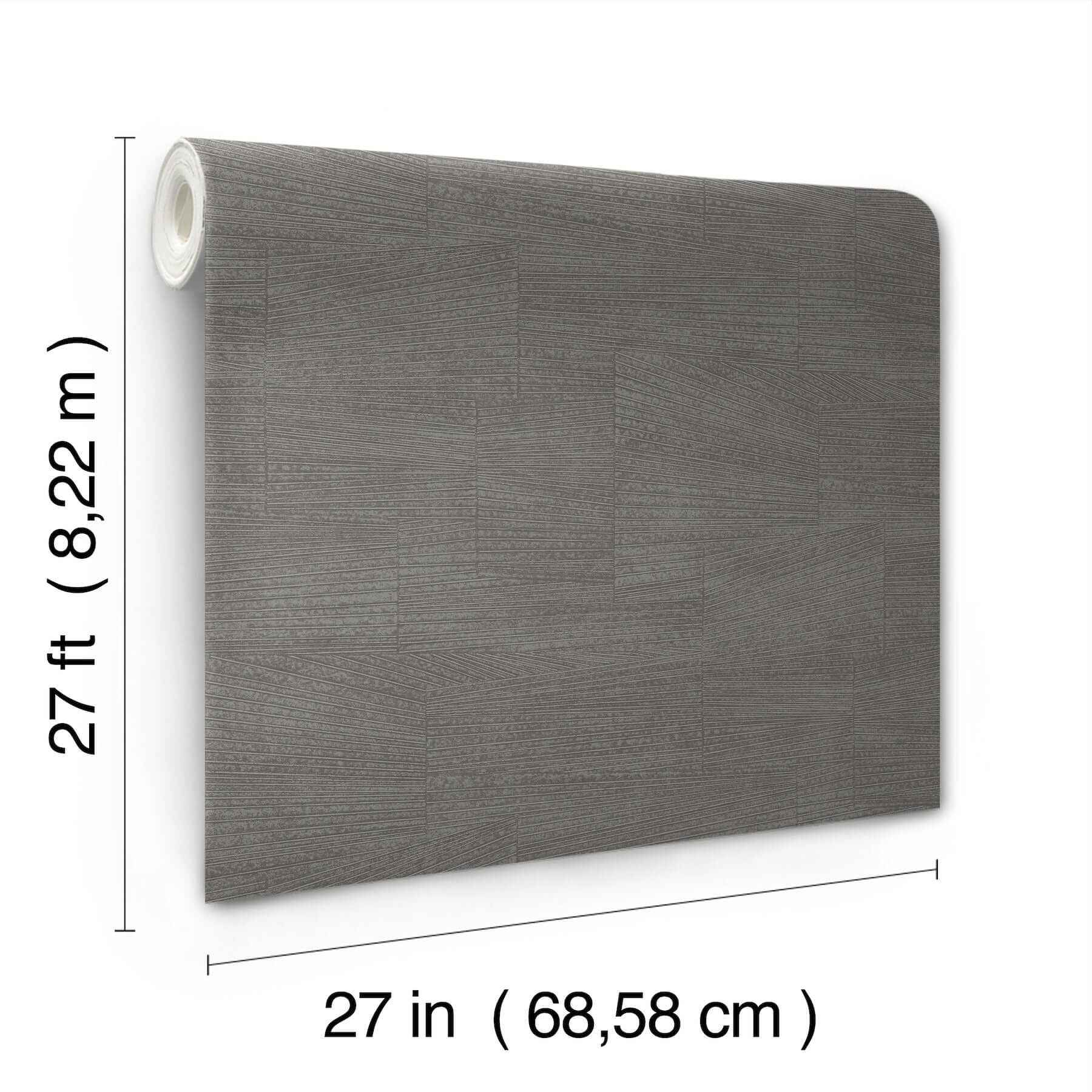 Higher Ground Geo Onyx Wallpaper - York Wallcoverings - FM1032 - York Wallcoverings Wallpaper