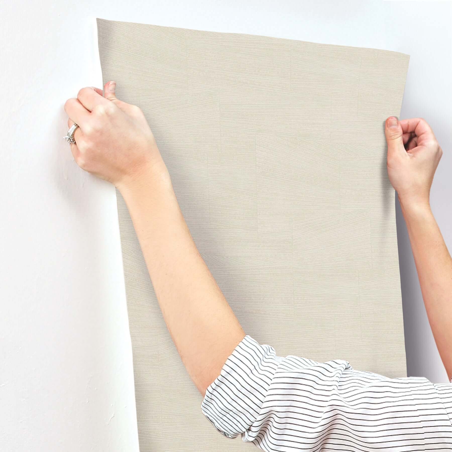 higher-ground-geo-straw-wallpaper-york-wallcoverings-fm1034 - York Wallcoverings Wallpaper