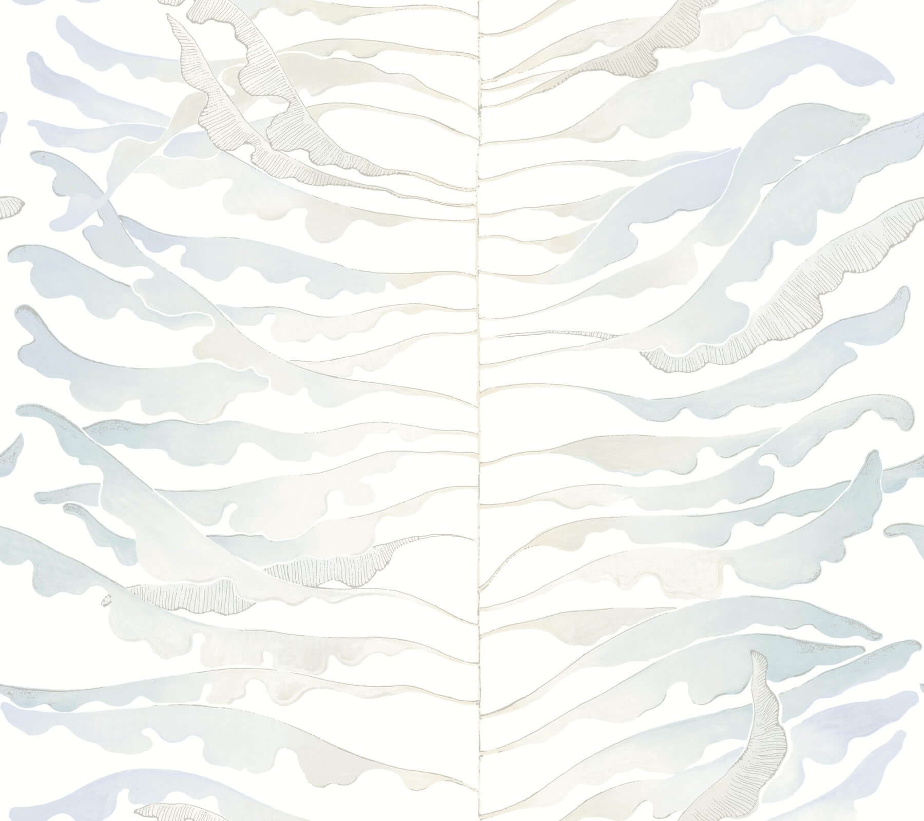 leaf-column-spa-blue-wallpaper-york-wallcoverings-fm1046 - York Wallcoverings Wallpaper