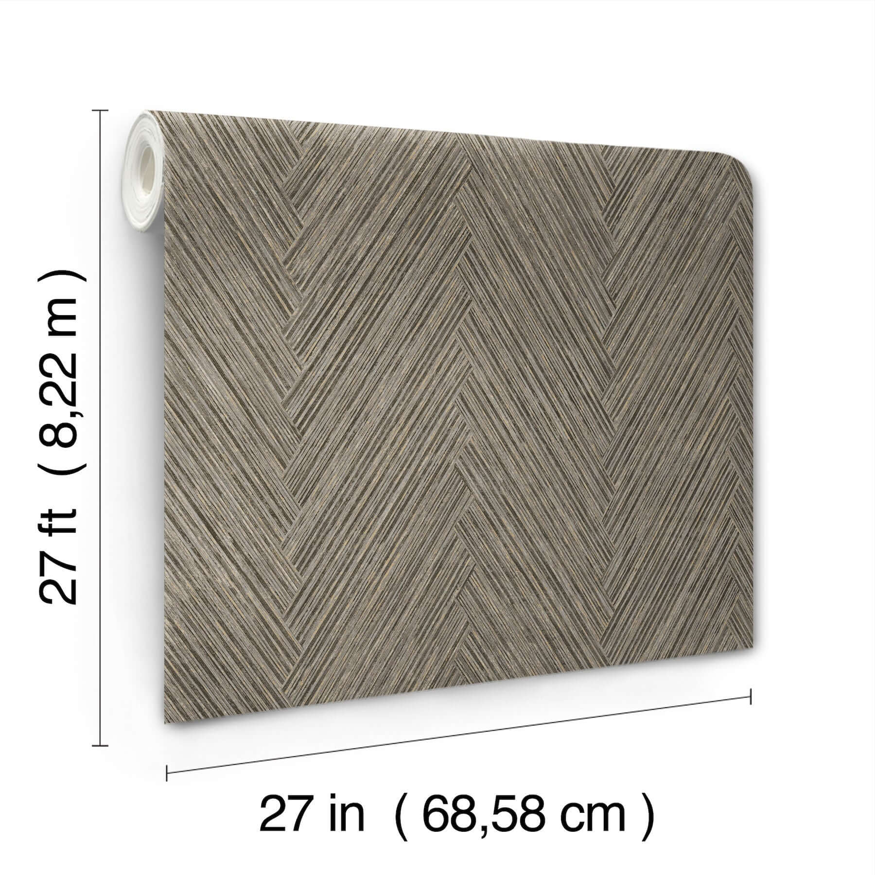 thatched-chevron-charcoal-wallpaper-york-wallcoverings-fm1051 - York Wallcoverings Wallpaper