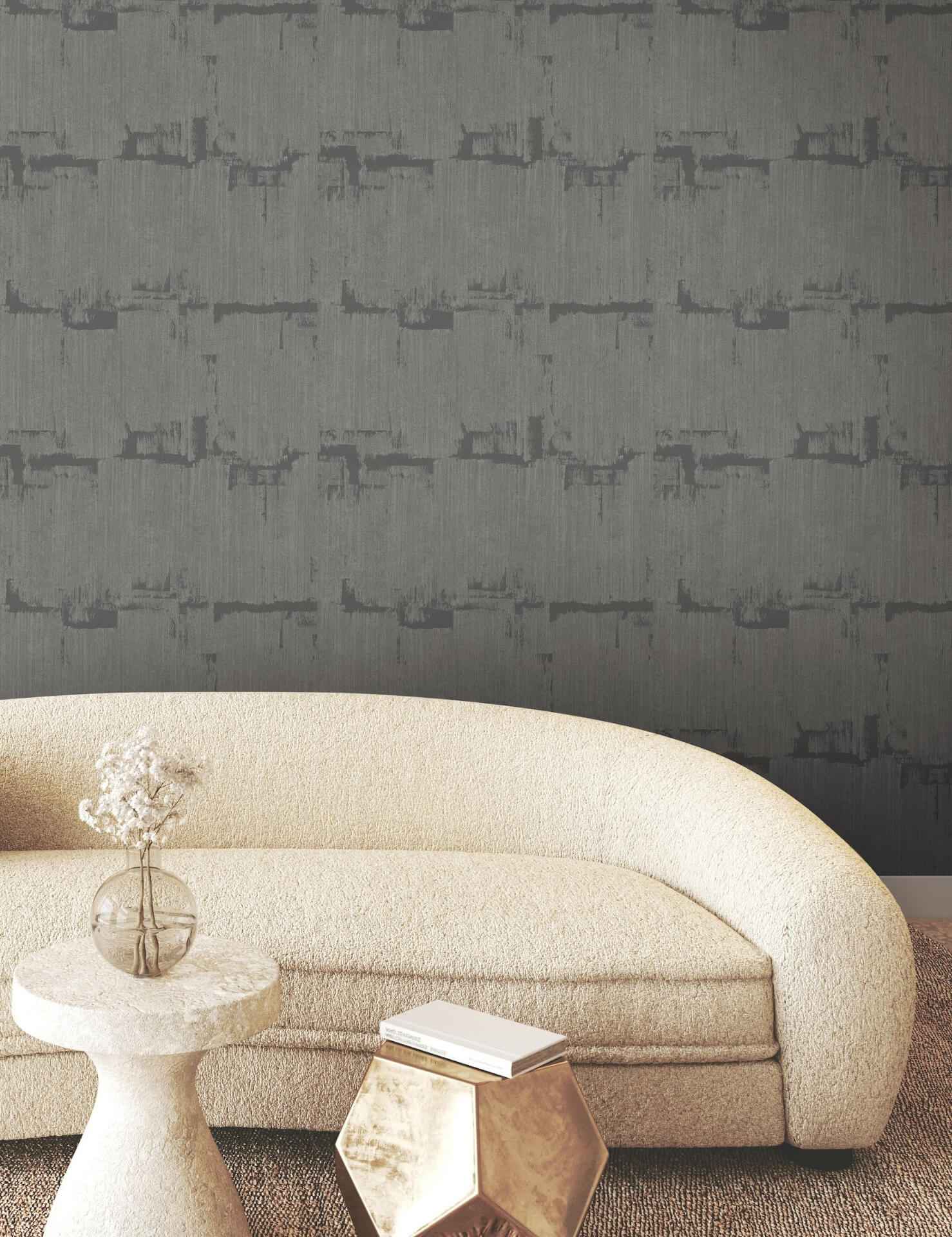 Rhythm & Rhyme Charcoal Wallpaper - York Wallcoverings - FM1062 - York Wallcoverings Wallpaper