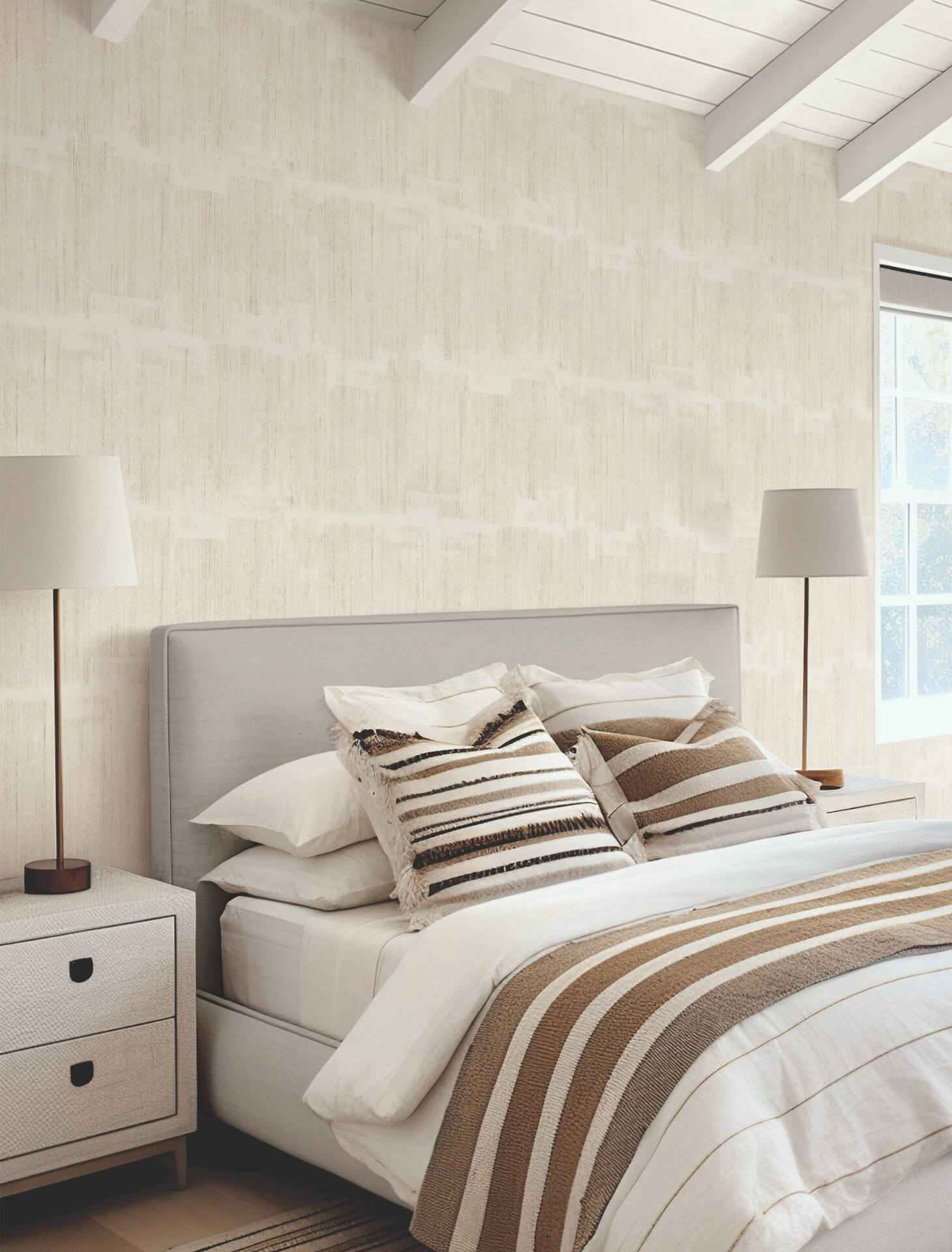 Rhythm & Rhyme Sand Wallpaper - York Wallcoverings - FM1066