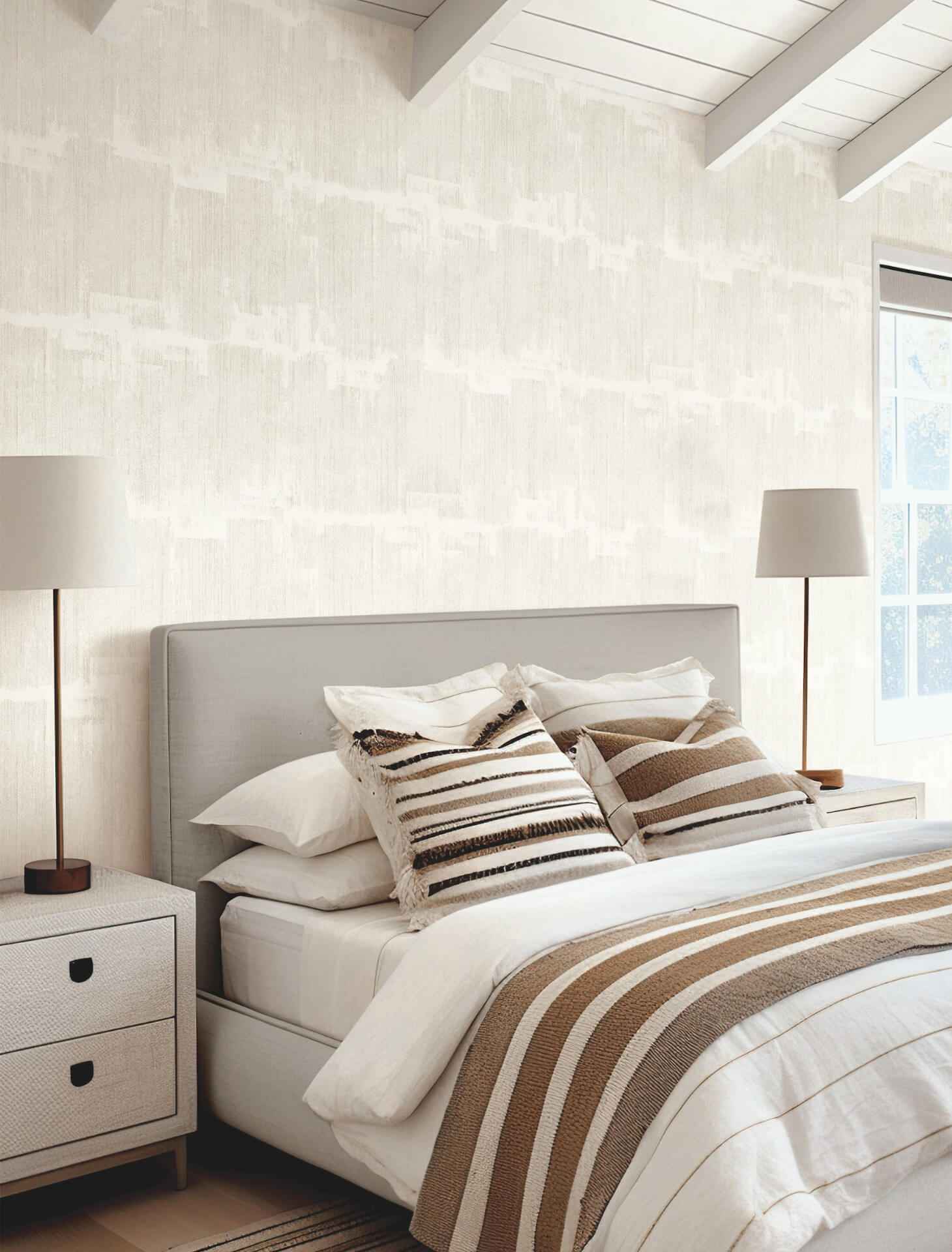 Rhythm & Rhyme White Wallpaper - York Wallcoverings - FM1064