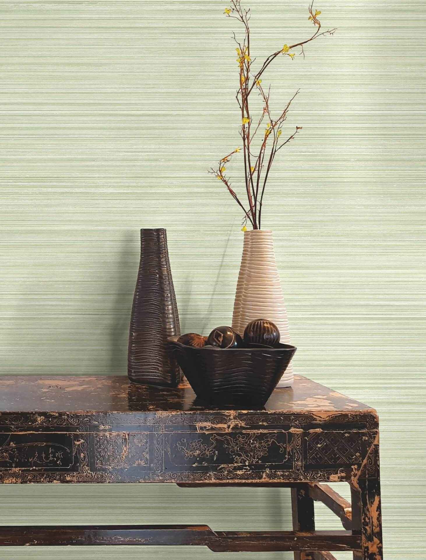 Alignment Grass Wallpaper - York Wallcoverings - FM1071