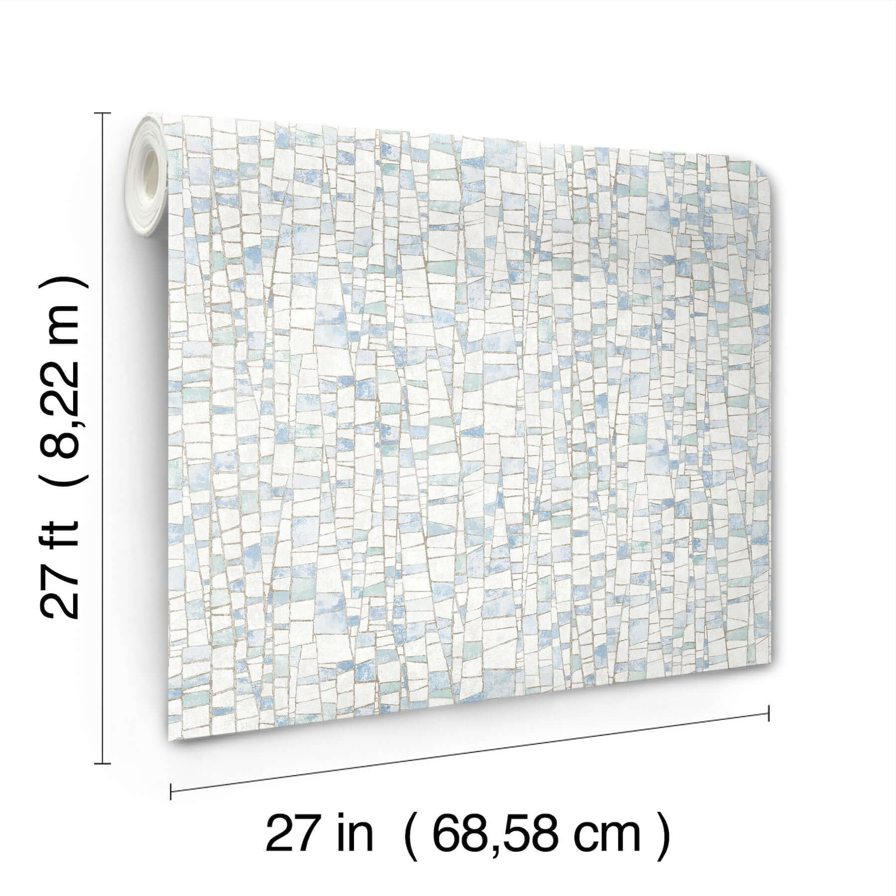 kaleidoscopic-blue-wallpaper-york-wallcoverings-fm1081 - York Wallpaper Wallpaper