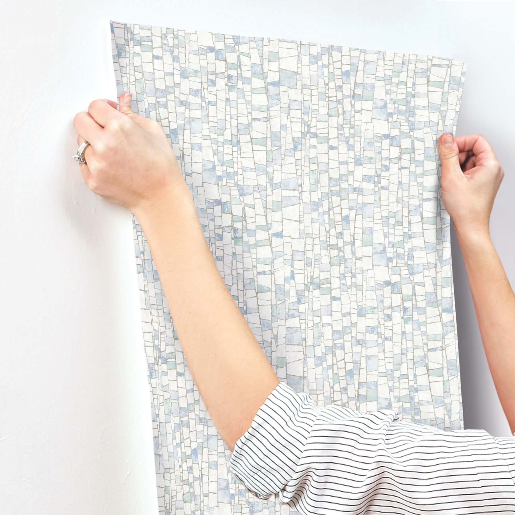 kaleidoscopic-blue-wallpaper-york-wallcoverings-fm1081 - York Wallpaper Wallpaper