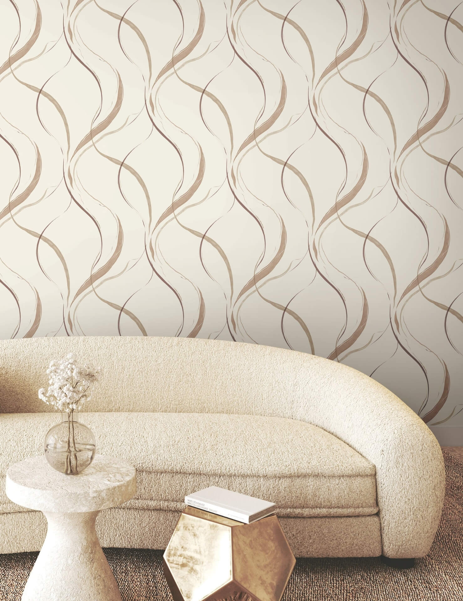 ink-flow-baked-clay-wallpaper-york-wallcoverings-fm1091 - York Wallpaper Wallpaper