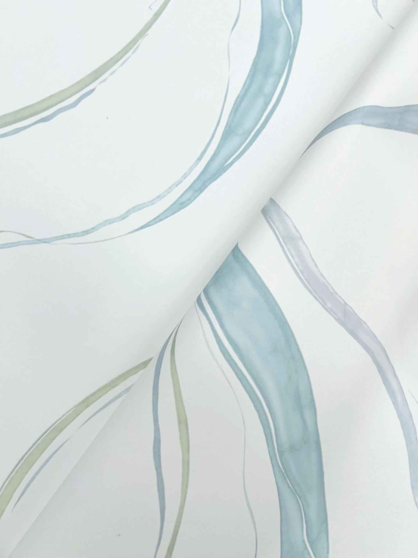 Ink Flow Seaglass Wallpaper - York Wallcoverings - FM1094 - York Wallcoverings Wallpaper