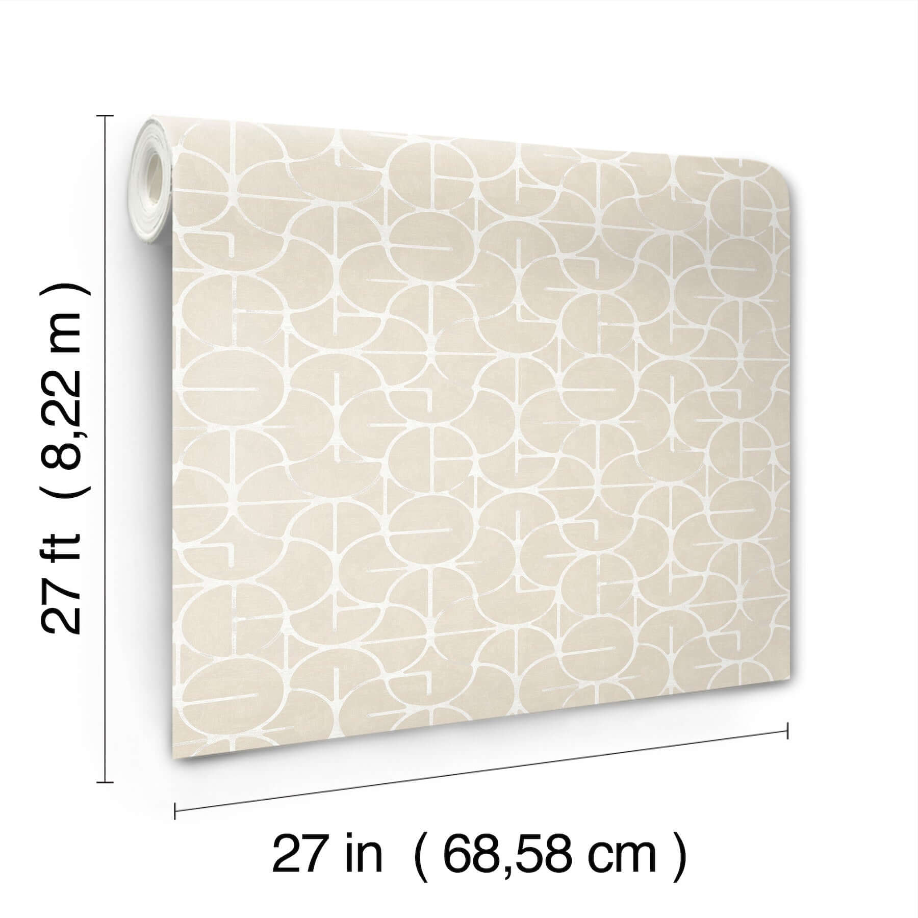 looking-glass-beige-wallpaper-york-wallcoverings-fm1103 - York Wallpaper Wallpaper