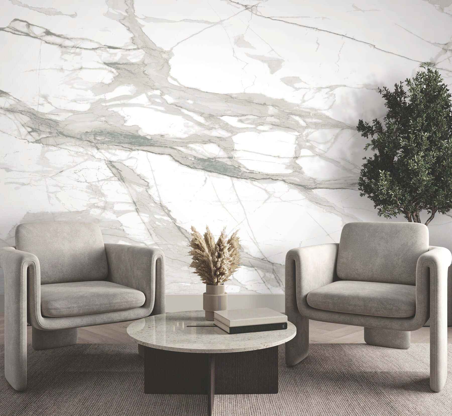 Imperial Marble Neutral Wall Mural - York Wallcoverings - FM1108M - York Wallcoverings Wallpaper