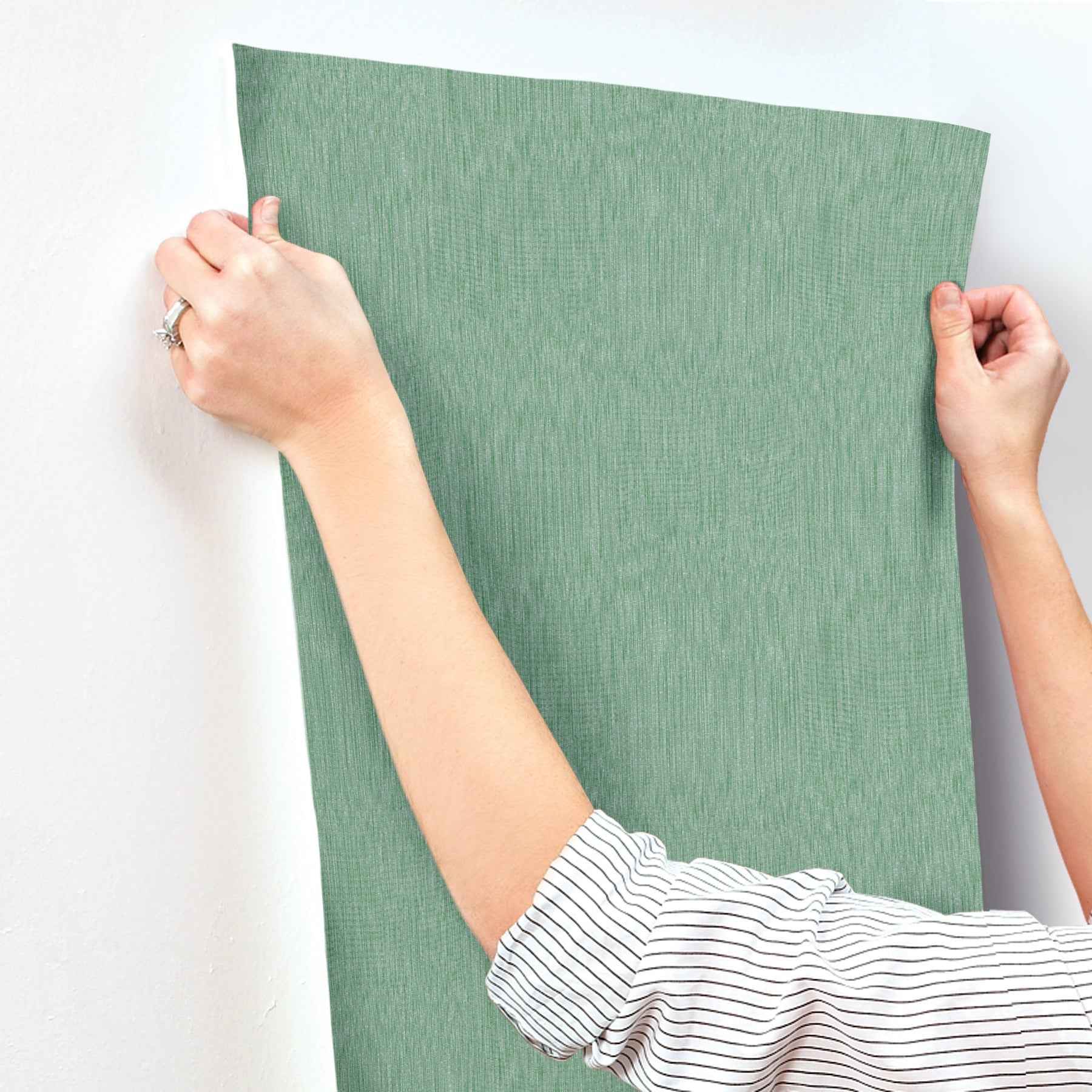 Linen Green Wallpaper - York Wallcoverings - MI10597 - York Wallcoverings Wallpaper