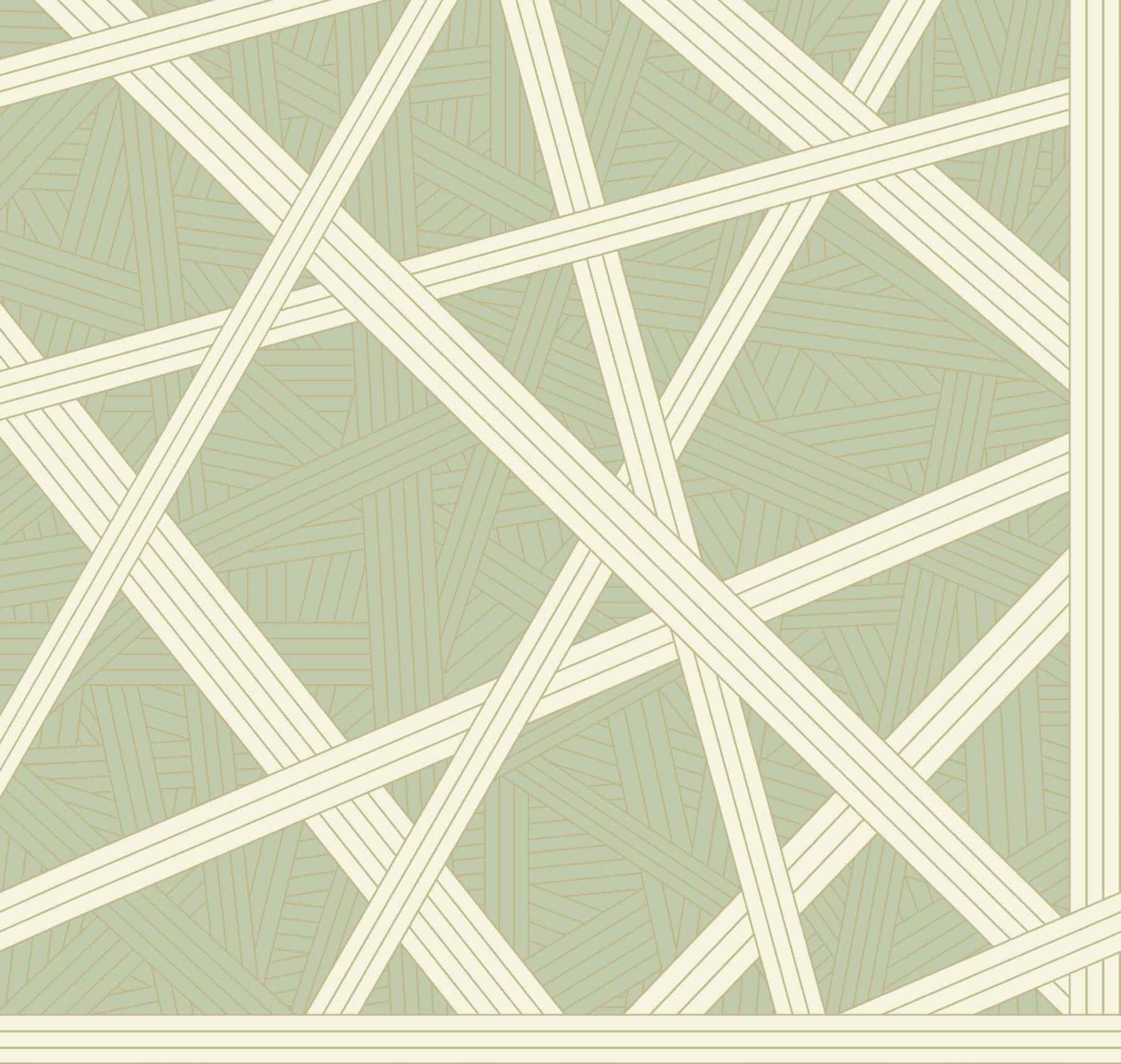 Nastri Green Wallpaper - York Wallcoverings - MI10563 - York Wallcoverings Wallpaper