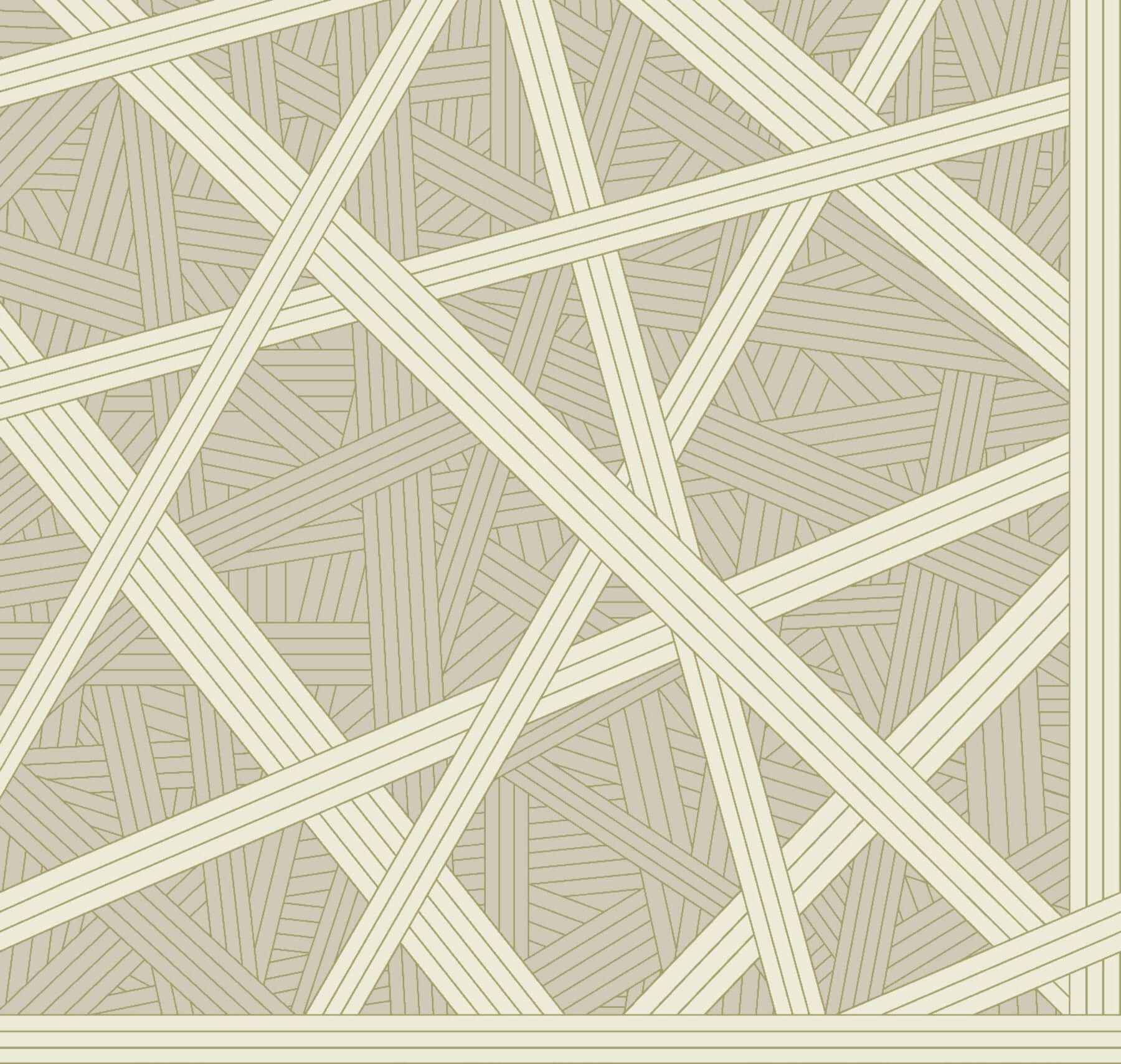 Nastri Warm Neutral Wallpaper - York Wallcoverings - MI10561