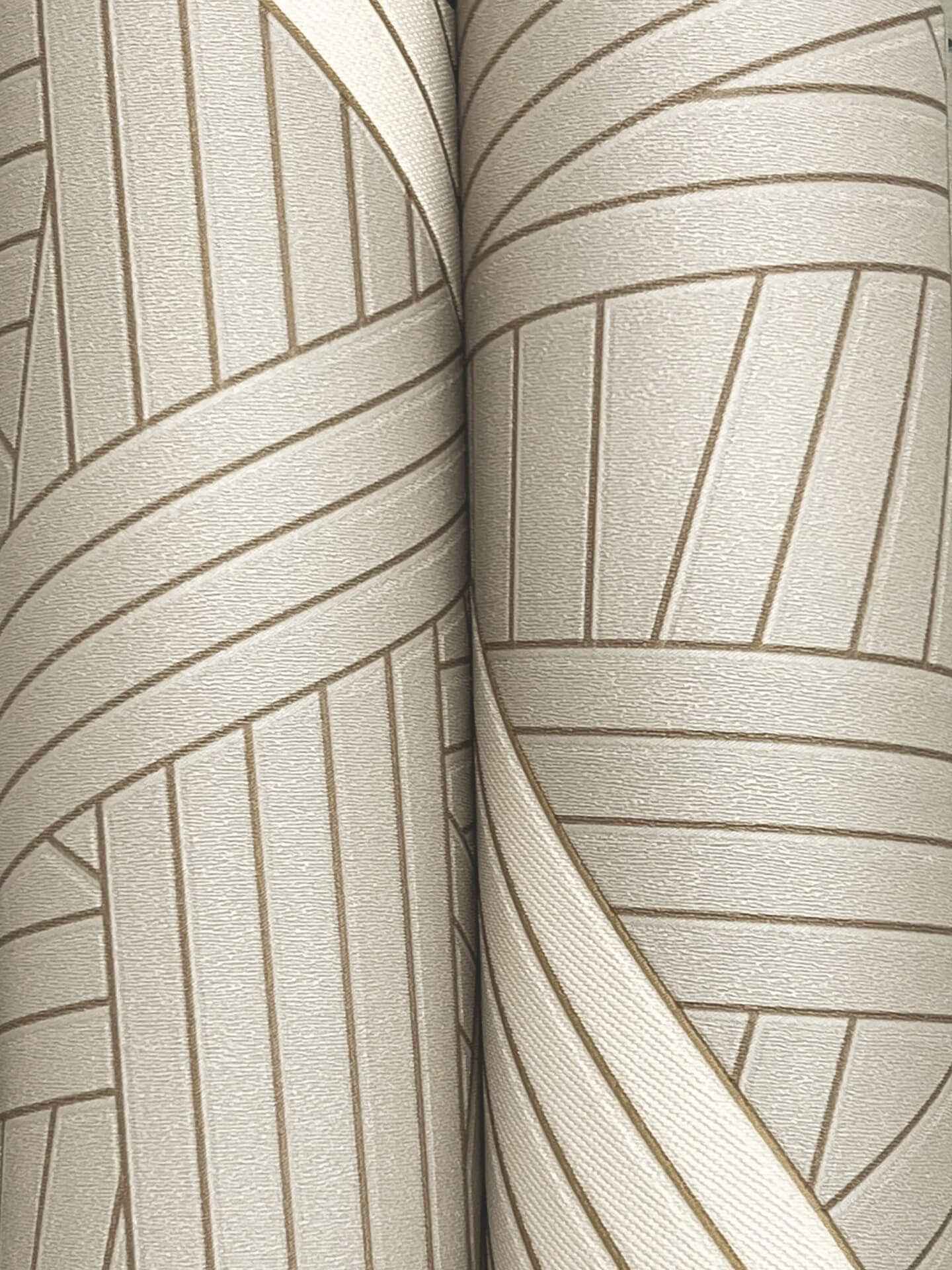 Nastri Warm Neutral Wallpaper - York Wallcoverings - MI10561 - York Wallcoverings Wallpaper
