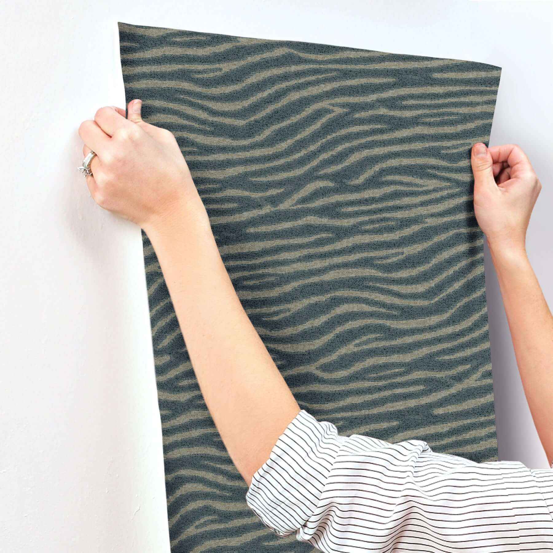 Zambia Dark Teal Wallpaper - York Wallcoverings - MI10533 - York Wallcoverings Wallpaper