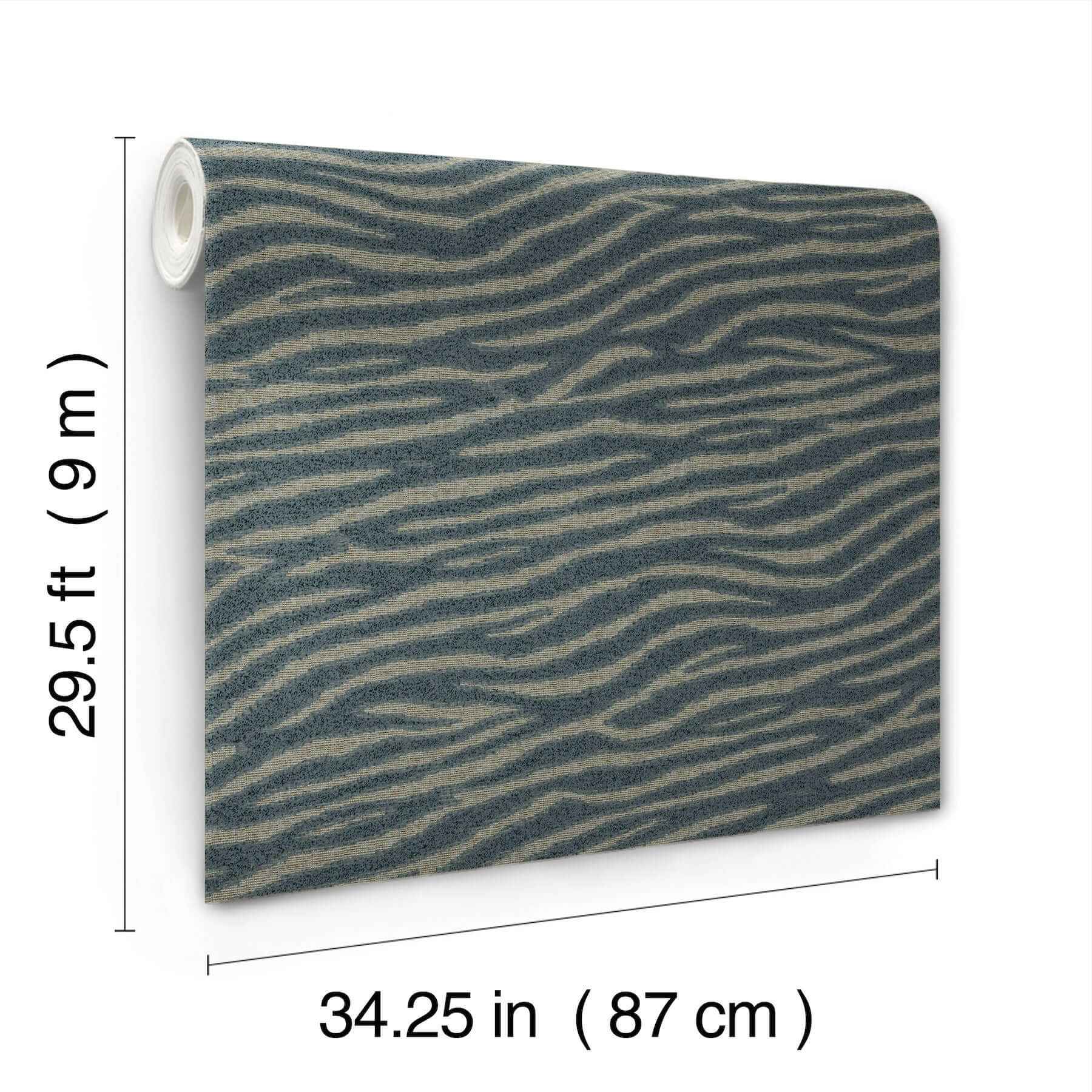 Zambia Dark Teal Wallpaper - York Wallcoverings - MI10533 - York Wallcoverings Wallpaper