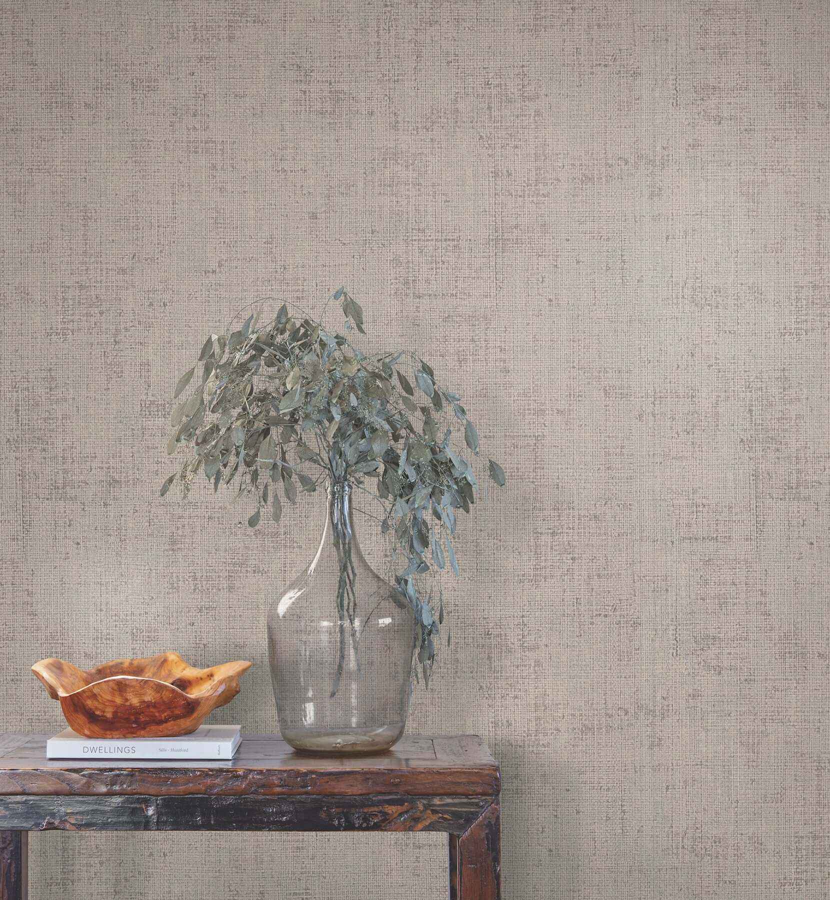 Alma Grey Faux Weave Wallpaper - York Wallcoverings - SI7144 - York Wallcoverings Wallpaper