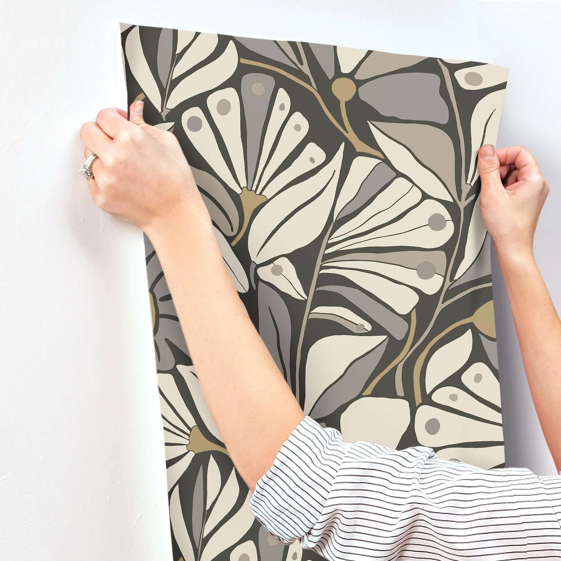 cabana-club-onyx-wallpaper-york-wallcoverings-mt5626 - York Wallcoverings Wallpaper