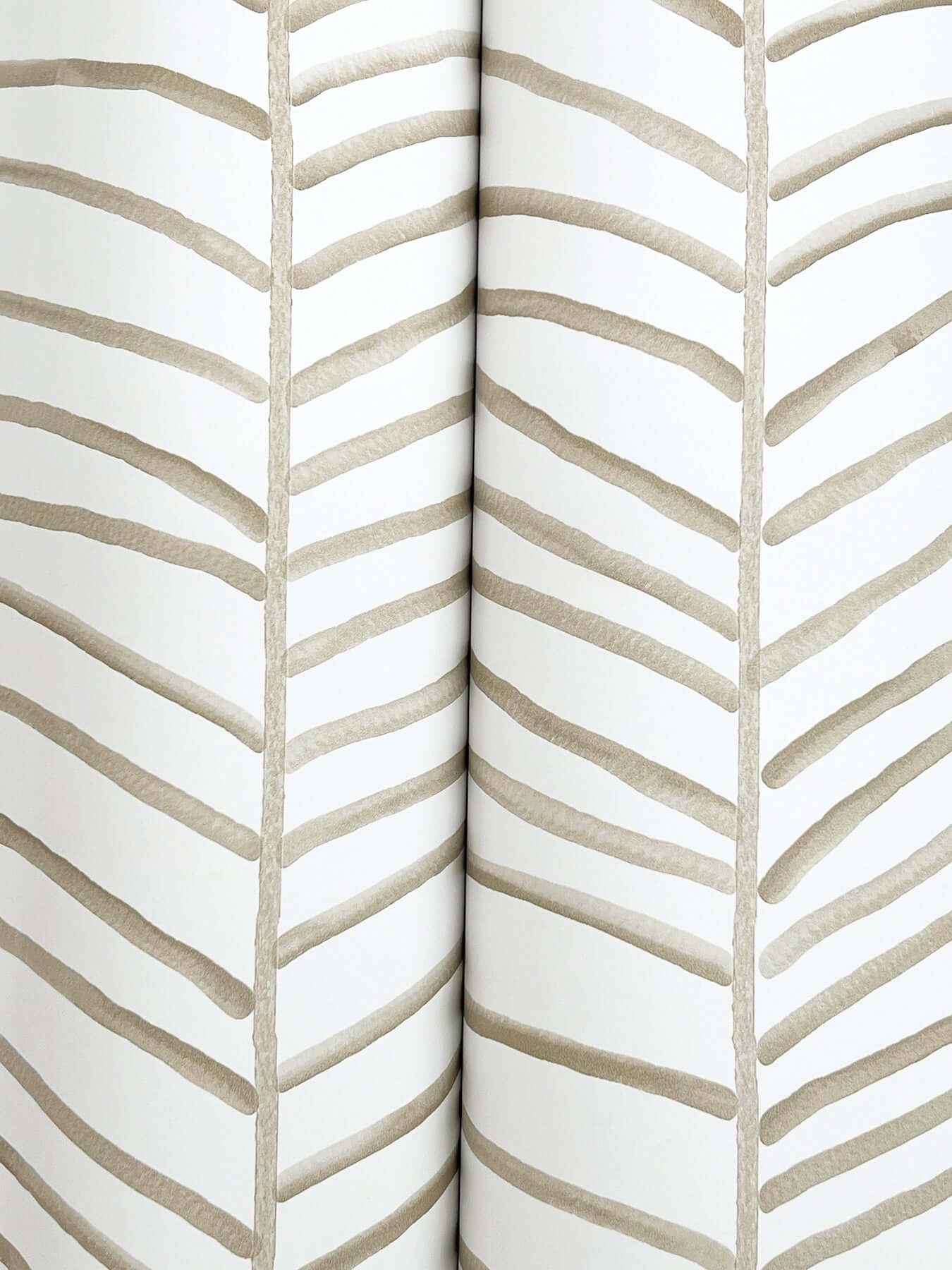 Cascade Palm Chevron Dune Wallpaper - York Wallcoverings - MT5675 - York Wallcoverings Wallpaper