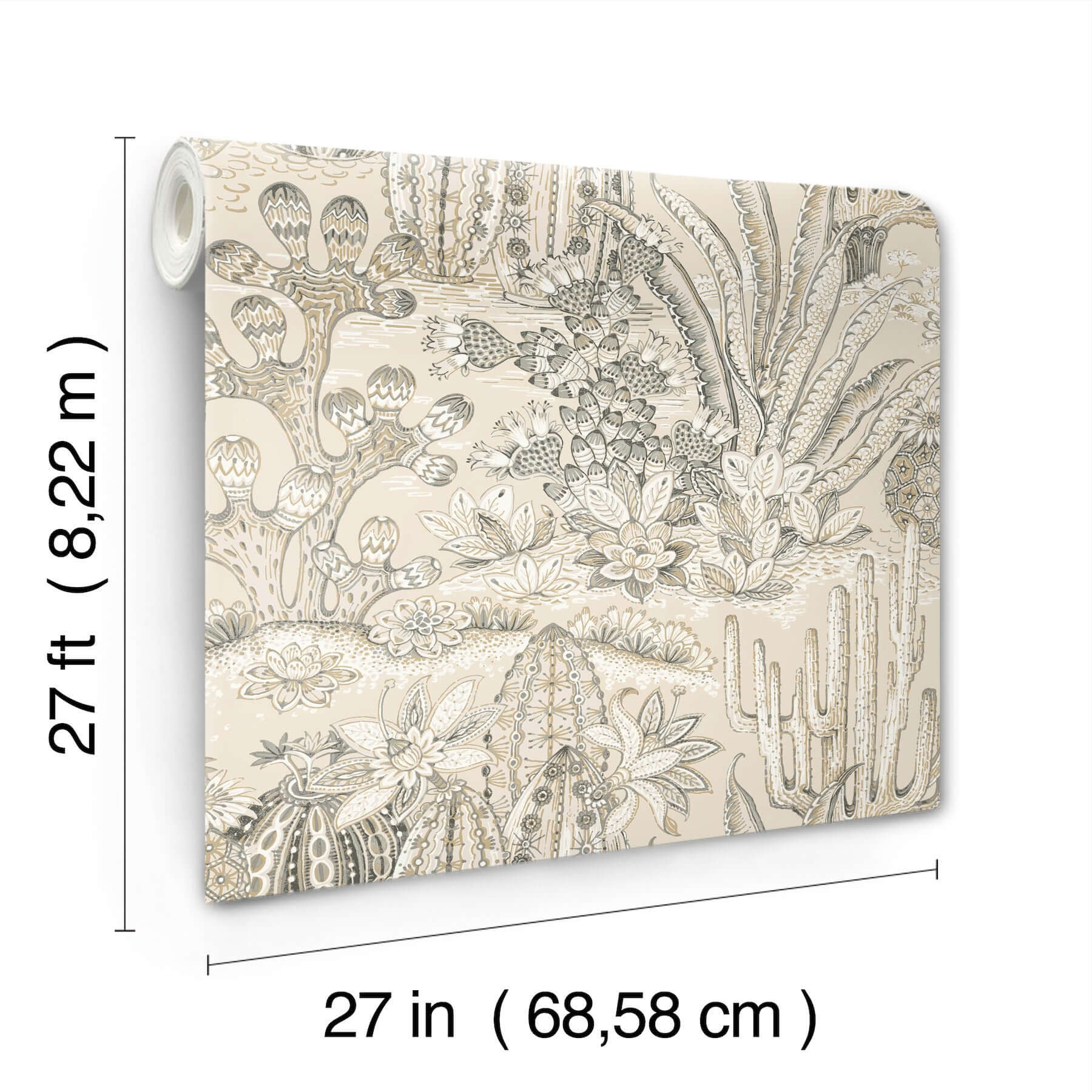 lotus-land-cacti-dune-wallpaper-york-wallcoverings-mt5633 - York Wallpaper Wallpaper