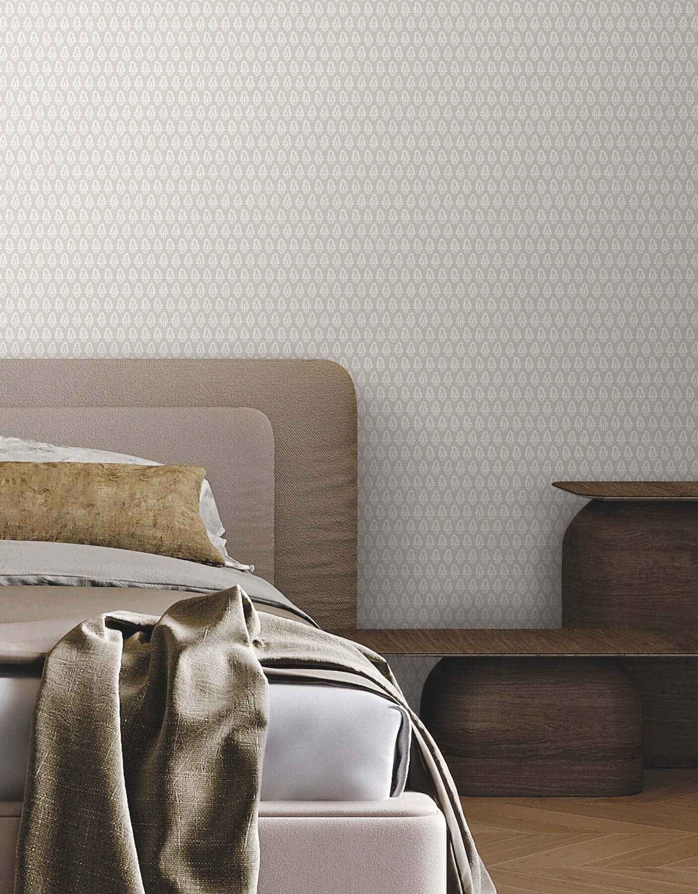 Mehndi Taupe Wallpaper - York Wallcoverings - SP1522 - York Wallcoverings Wallpaper