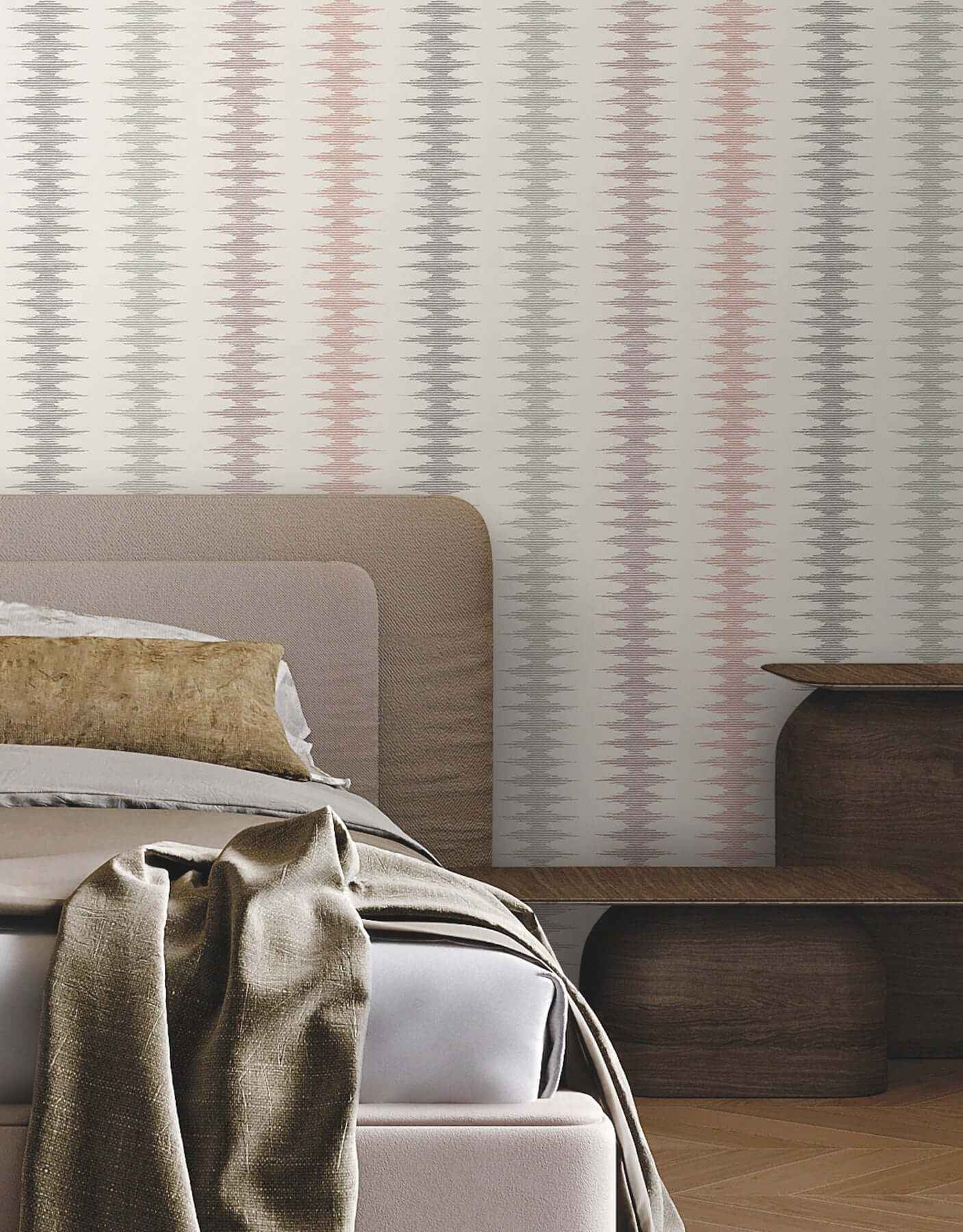 Woven Desert Rose Wallpaper - York Wallcoverings - MT5644