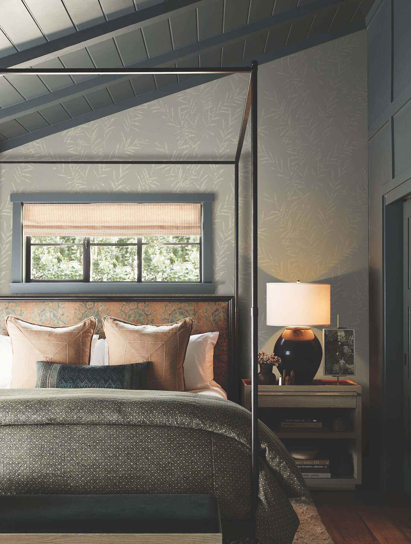 Allerton Bamboo Taupe Wallpaper - York Wallcoverings - AB3062